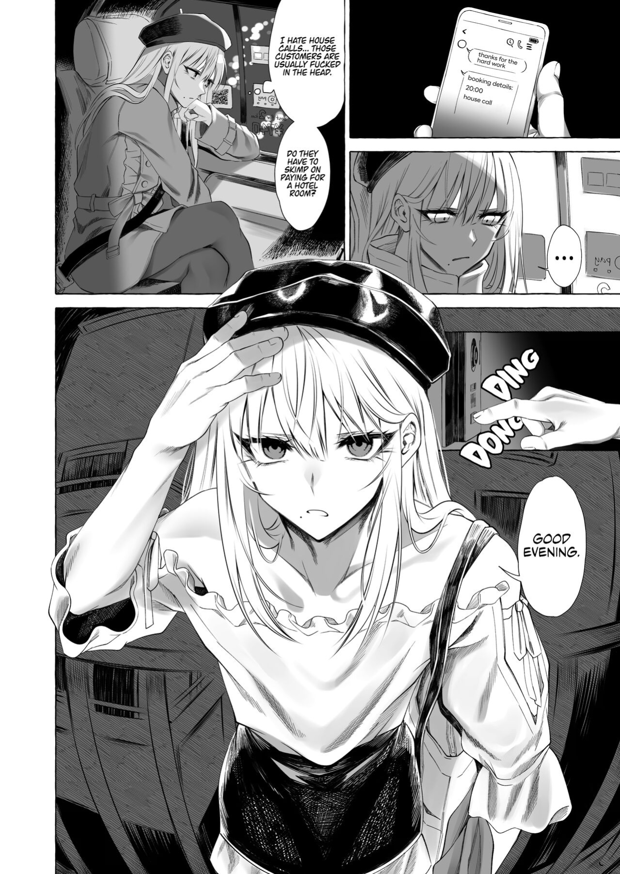[Kaochuu Kingdom (Sisei)] Josou DeliHeal Yondara, Kaisha no Joushi ga Kita. | My Boss is a Cross-dressing Call Girl. [Danke fürs Lesen]