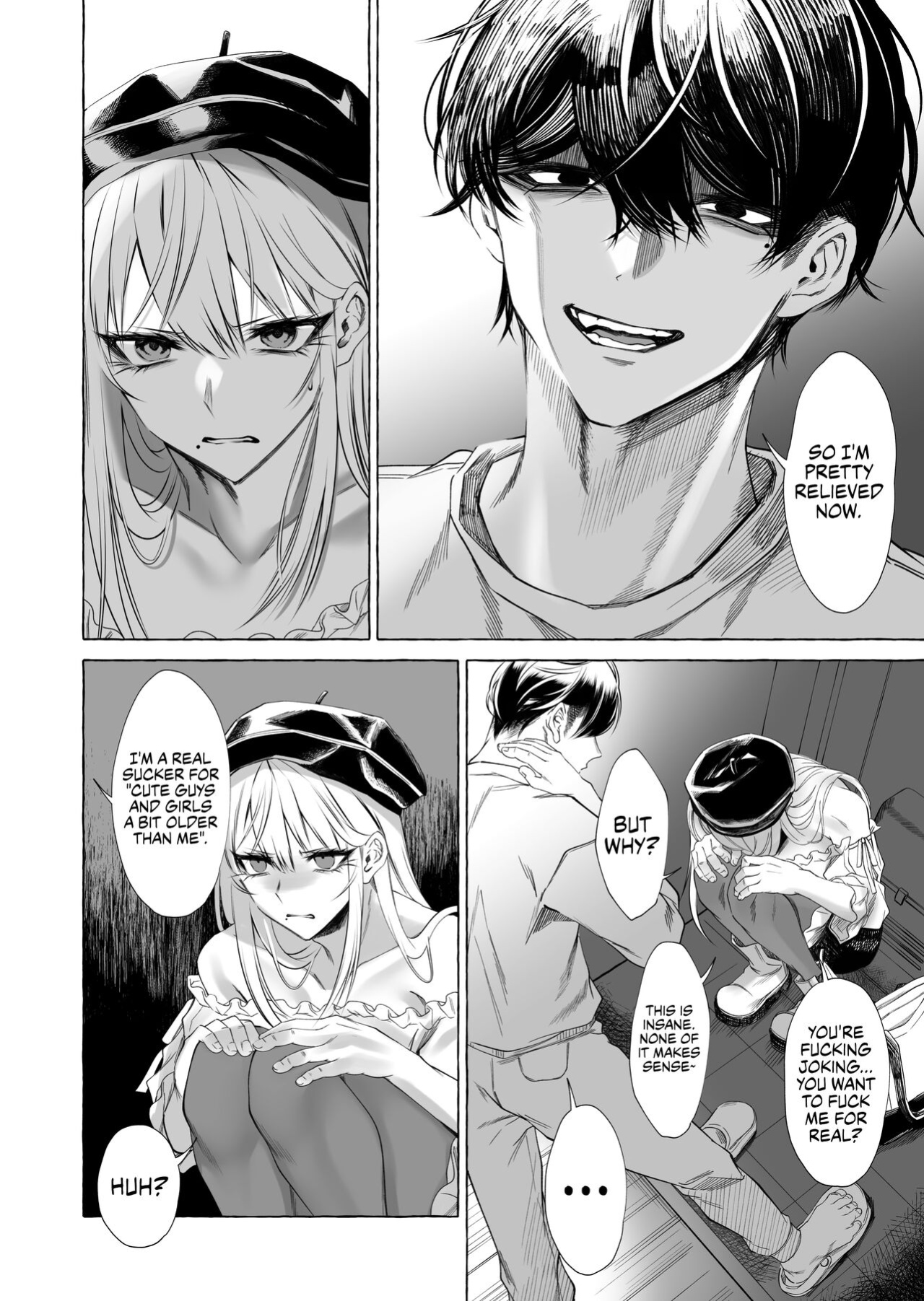 [Kaochuu Kingdom (Sisei)] Josou DeliHeal Yondara, Kaisha no Joushi ga Kita. | My Boss is a Cross-dressing Call Girl. [Danke fürs Lesen]