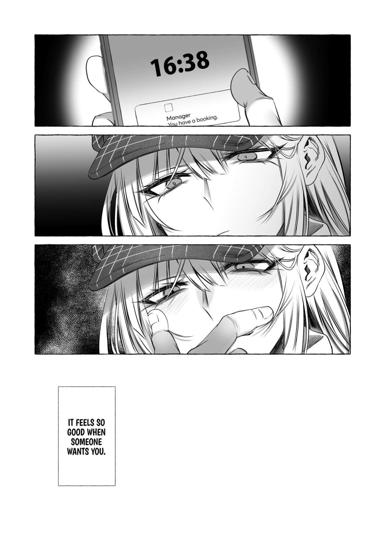 [Kaochuu Kingdom (Sisei)] Josou DeliHeal Yondara, Kaisha no Joushi ga Kita. | My Boss is a Cross-dressing Call Girl. [Danke fürs Lesen]