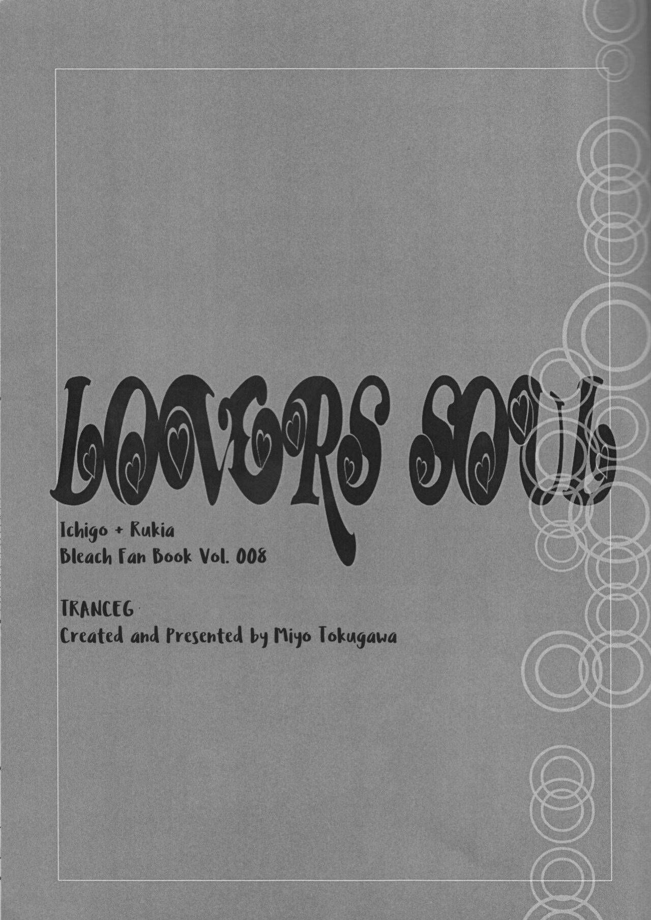 [TRANCEG (Tokugawa Miyo)] Lovers' Soul (Bleach) [EHCOVE]