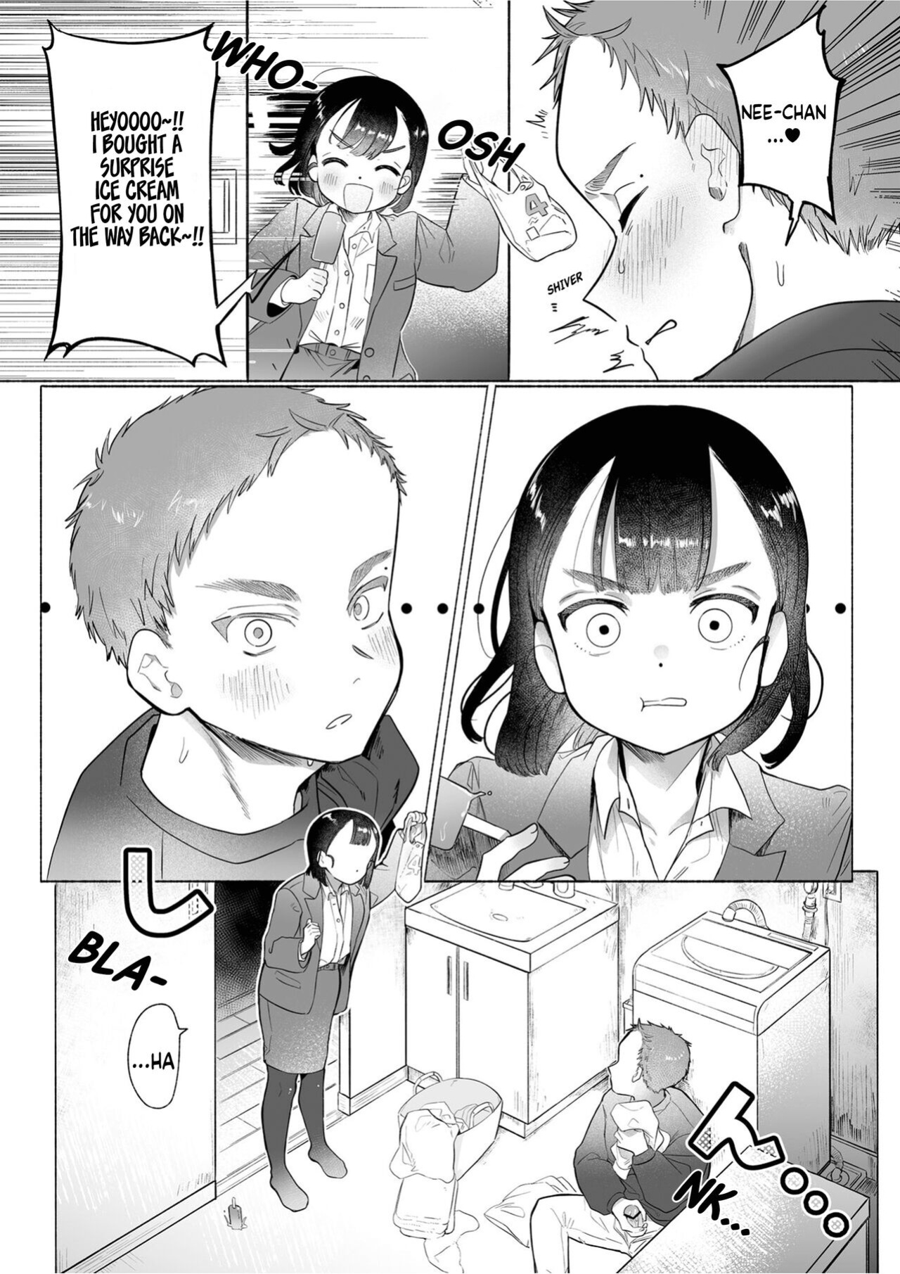 [Otama Jacuzzi (Tama no Chichi)] Ore wa Nee-chan de shika Nukenai [Painful Nightz]