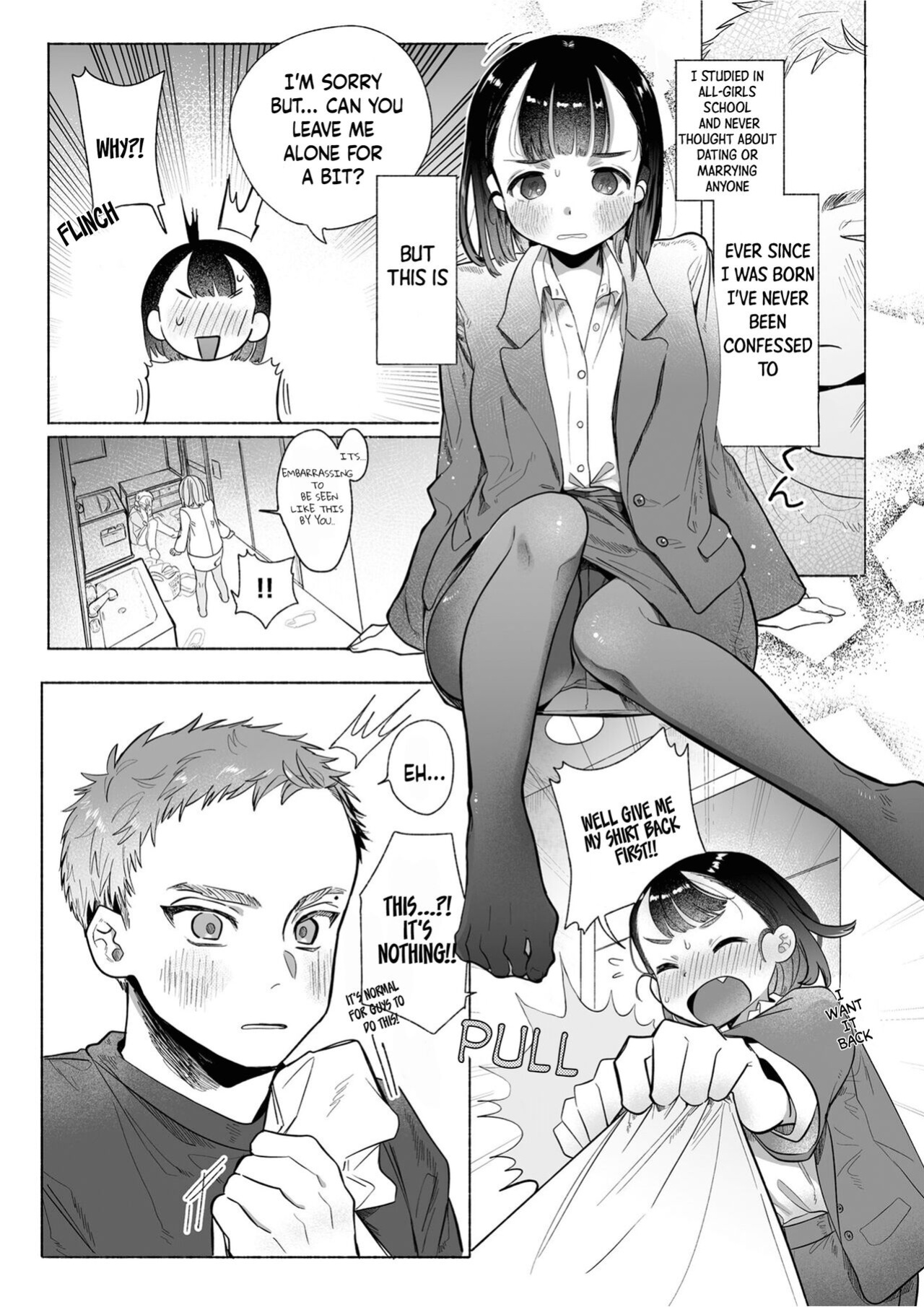 [Otama Jacuzzi (Tama no Chichi)] Ore wa Nee-chan de shika Nukenai [Painful Nightz]