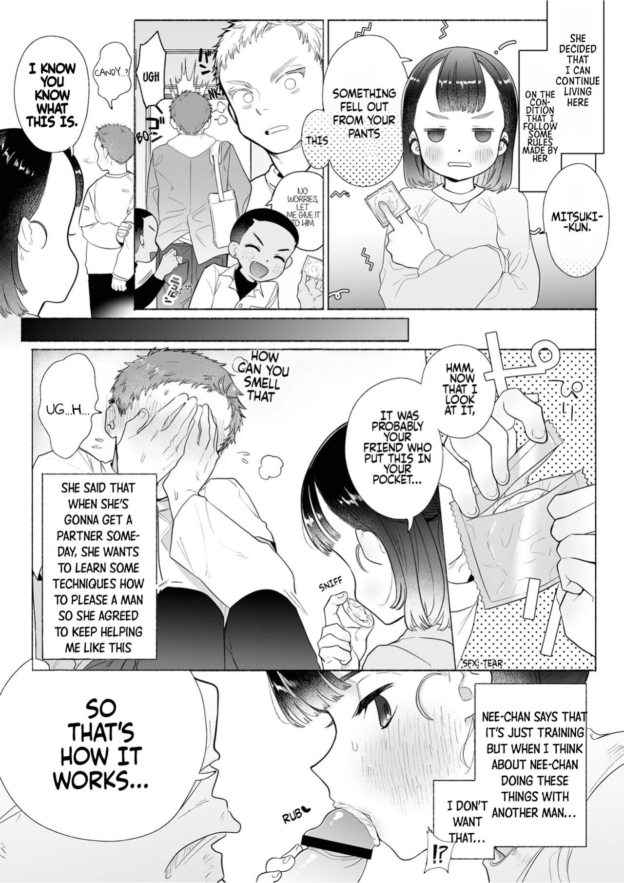 [Otama Jacuzzi (Tama no Chichi)] Ore wa Nee-chan de shika Nukenai [Painful Nightz]