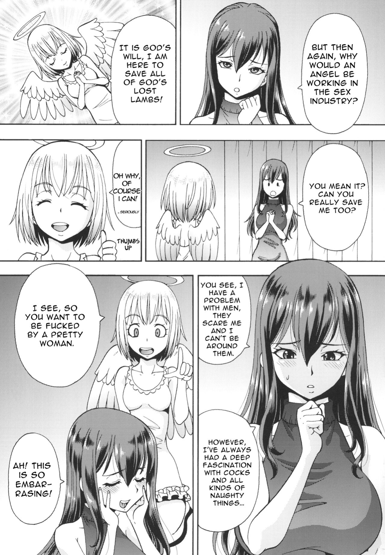 [Toraya (ITOYOKO)] Isekai Fuuzoku Gaiden Futanari Tenshi-san [RWfuta]
