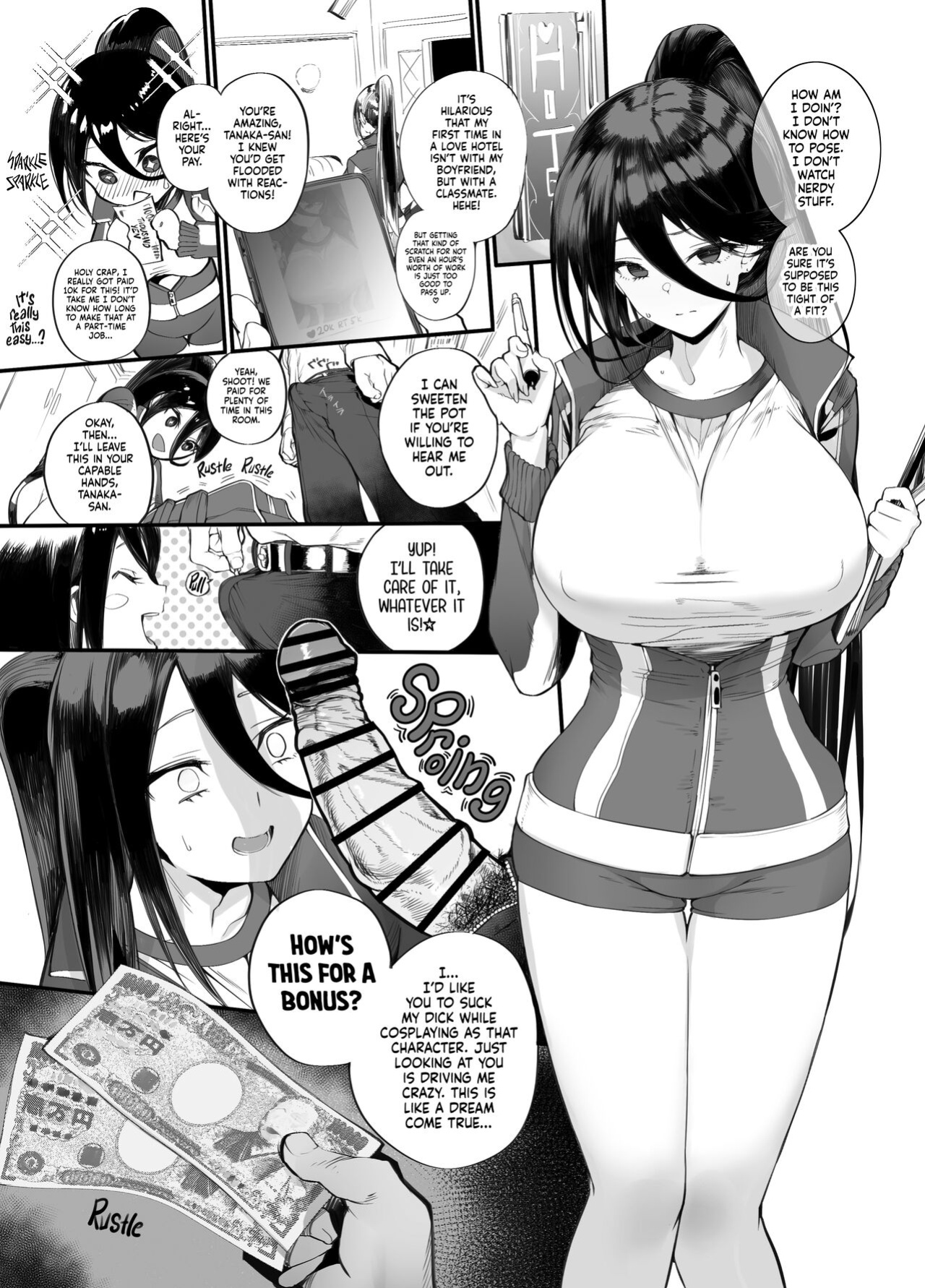 [Armadillo (Renji)] Kane sae Haraeba, Cosplay demo Hamete mo Kureru Gal o Te ni Iremashita｜Found Myself a Gyaru That's Down to Cosplay and Even Fuck For Money [head empty]