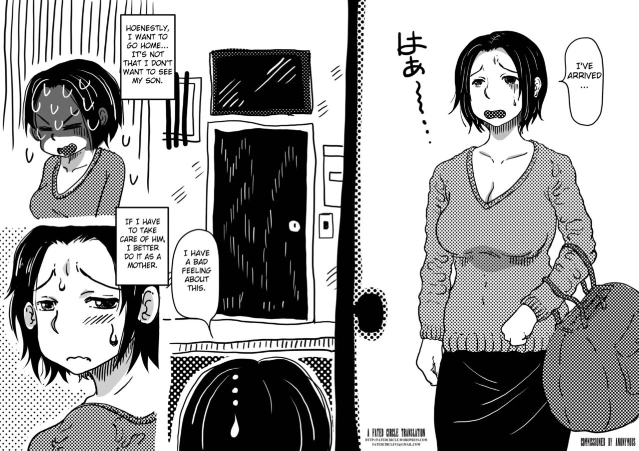 [JUNK Center Kameyoko Bldg] Hajimete no AV Ninkatsu Rei no "Ano Okaa-san" ga Musuko no Adult Video de Nakadashi Sarete Ninshin Saserarete Shimau Hanashi. [Fated Circle]