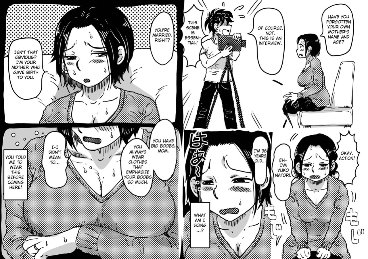 [JUNK Center Kameyoko Bldg] Hajimete no AV Ninkatsu Rei no "Ano Okaa-san" ga Musuko no Adult Video de Nakadashi Sarete Ninshin Saserarete Shimau Hanashi. [Fated Circle]