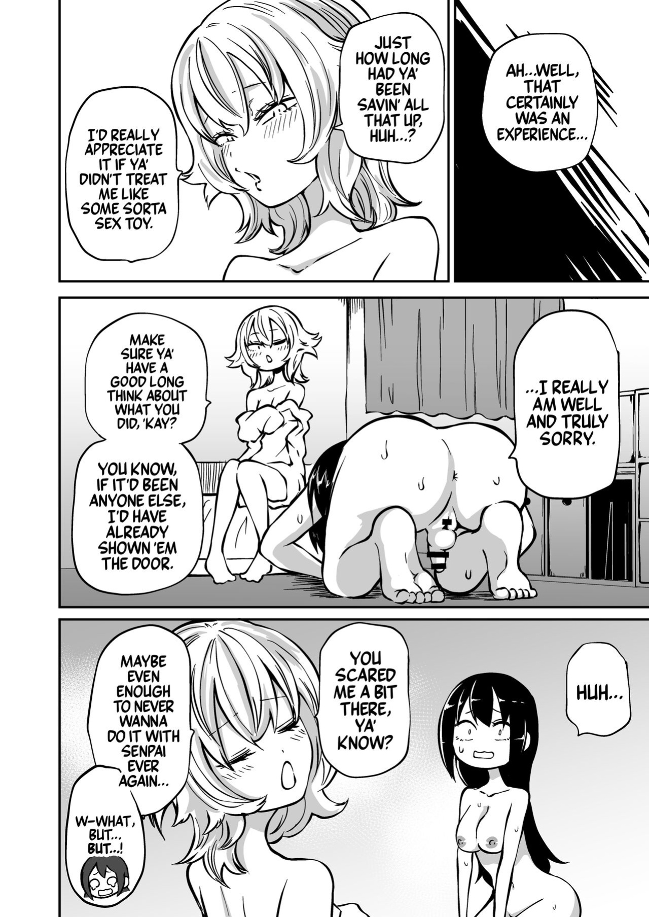 [Mikenekohanten (Sakamoto KAFKA)] Doutei Futanari Senpai Bitch Kouhai no Amaama Fudeoroshi | Virgin Futanari Gets Cherry Popped by Her Slutty Junior [Mr_Person Translation]