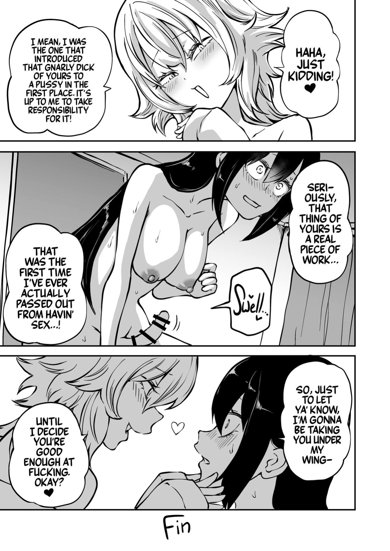 [Mikenekohanten (Sakamoto KAFKA)] Doutei Futanari Senpai Bitch Kouhai no Amaama Fudeoroshi | Virgin Futanari Gets Cherry Popped by Her Slutty Junior [Mr_Person Translation]