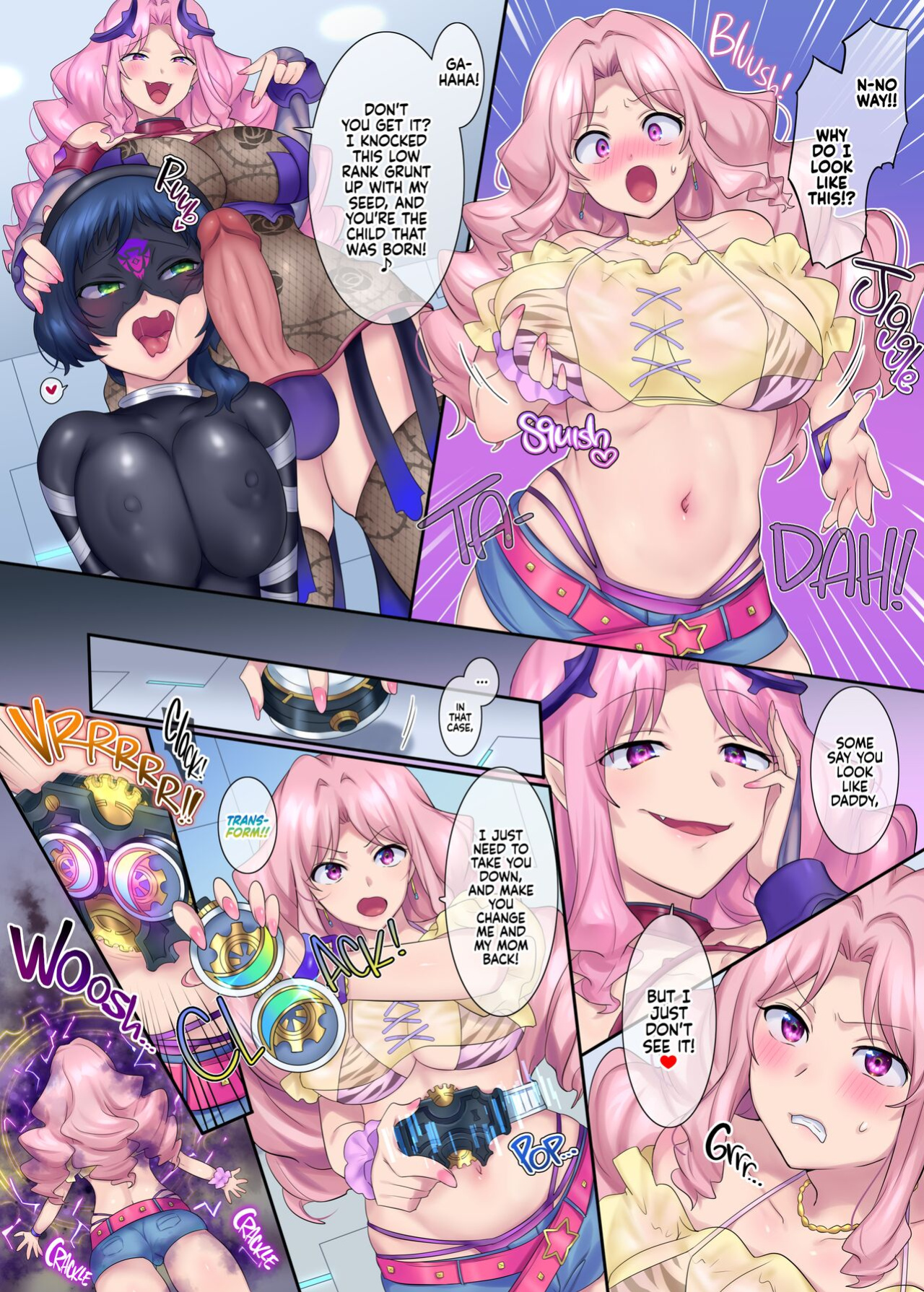 [Amuai Okashi Seisakusho (Hiiragi Popura, Kikomuhito)] Hero TS Kako Kaihen ~Anata wa Zako Sentouin no Ko Datta yo ne~ | The hero got his past rewritten and turned into a woman! ~You're my low level combatant's daughter, aren't you?~