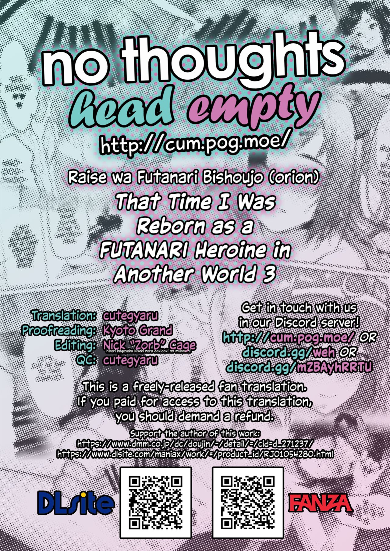 [Raise wa Futanari Bishoujo (orion)] That Time I Was Reborn as a FUTANARI Heroine in Another World 3 [head empty]