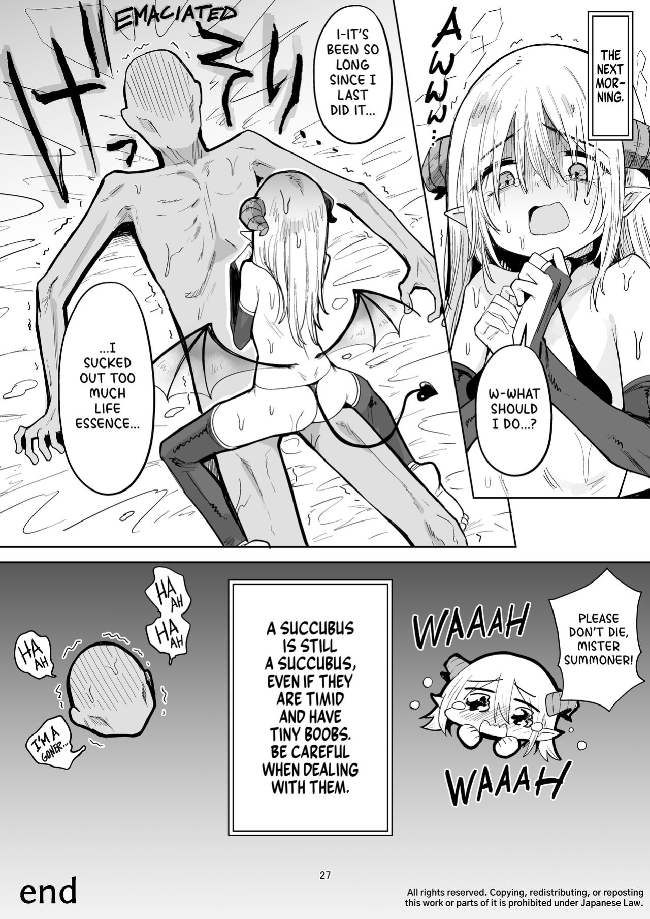 [Kanimura Hanten (Kanimura Ebio)] Negative Chippai Succubus ga Kita. | A Tiny Titty Negative Succubus Has Arrived