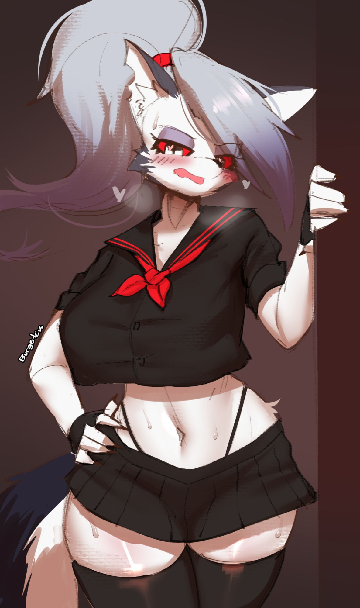 [Burgerkiss] Loona Schoolgirl x Fuzzball