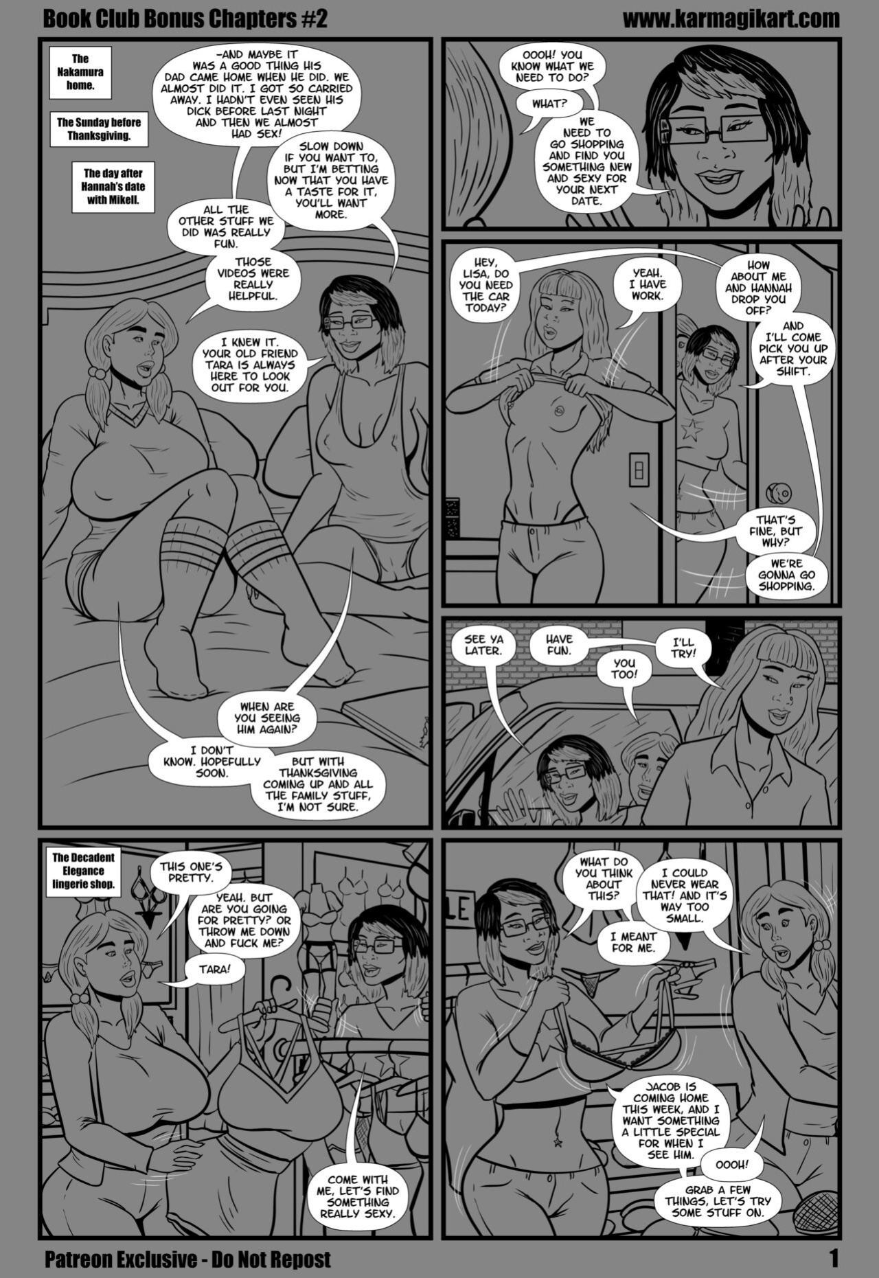 [Karmagik] Book Club: Bonus Chapters #2 [B&W / sketch]