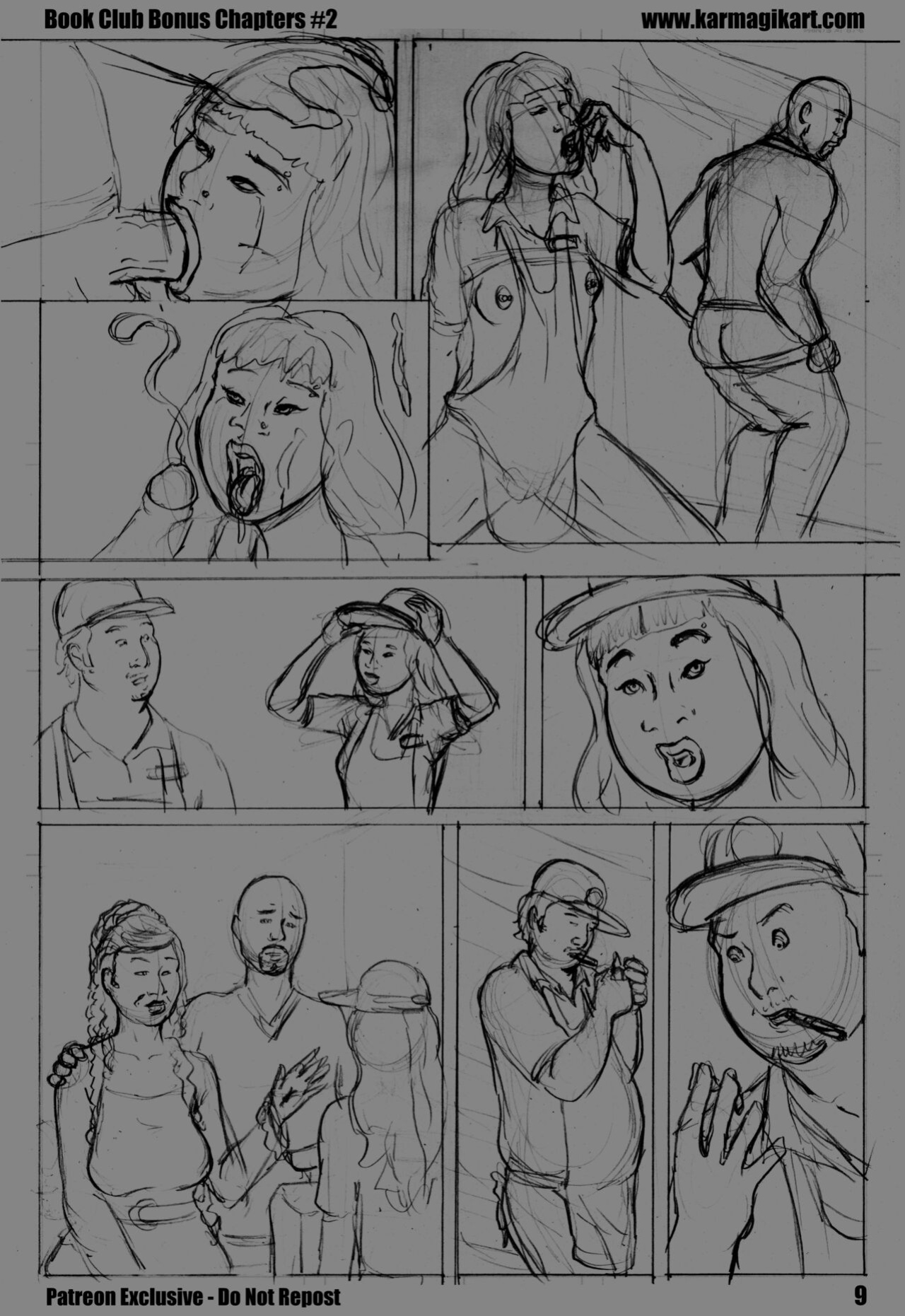 [Karmagik] Book Club: Bonus Chapters #2 [B&W / sketch]