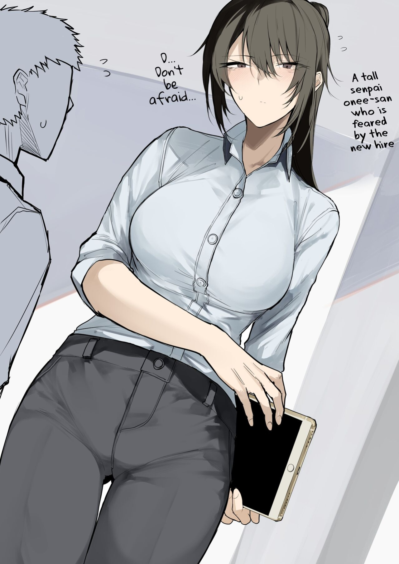 [Okyou] Ookii OL Onee-san no Manga | A Manga About A Big OL Onee-San [Colorized]