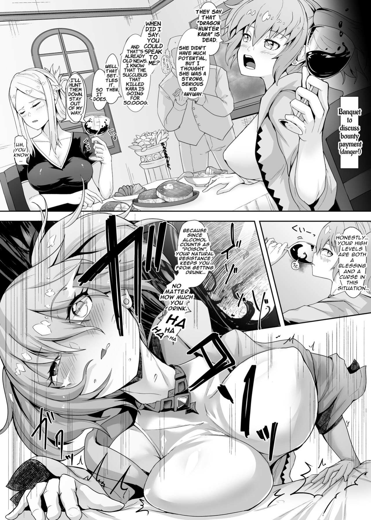 [Gotarou no All Night Fuck (Gotarou)] A Witch and Swordswoman Lose Everything To Forced Futanari Level Draining Sex | Level Drain Futanari Kyousei Sex o Saserarete, Subete o Ushinau Onna Mahoutsukai to Onna Kenshi [ApricotJam]
