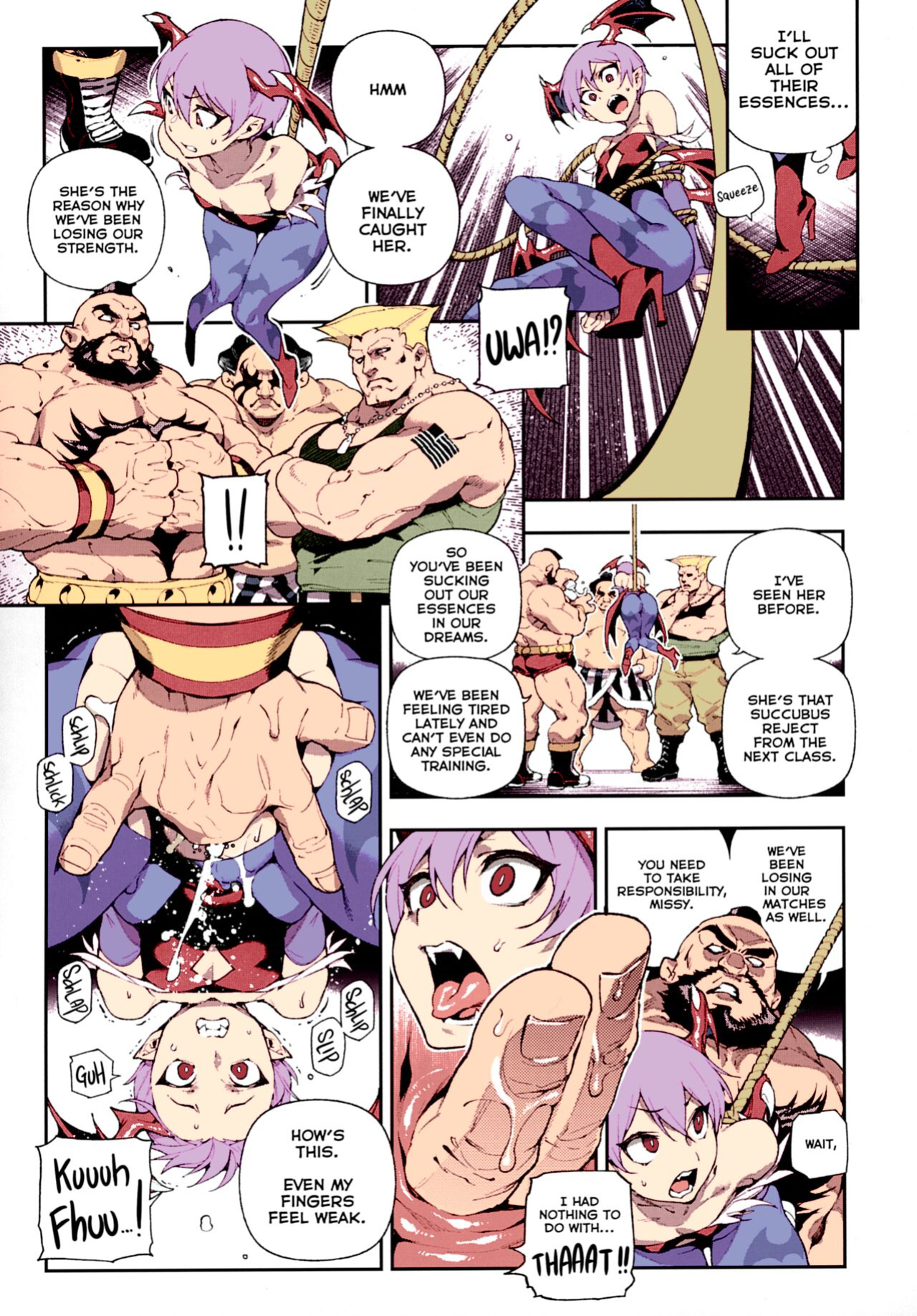 C97) [Bear Hand (Ireading, Fishine)] Fighter Girls ・ Vampire (Darkstalkers) [Colorized] [Dynlow] [Nishimaru]