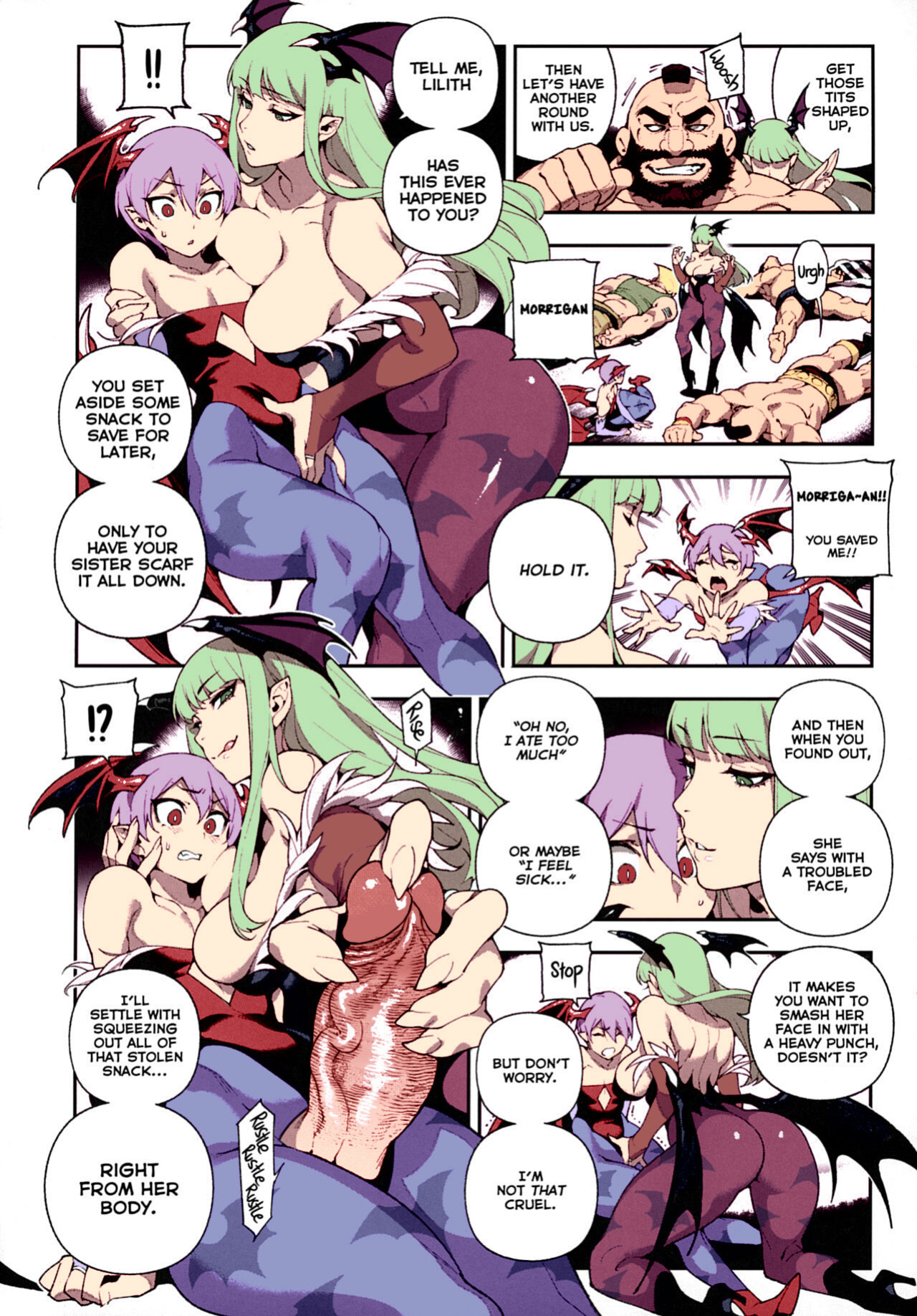 C97) [Bear Hand (Ireading, Fishine)] Fighter Girls ・ Vampire (Darkstalkers) [Colorized] [Dynlow] [Nishimaru]