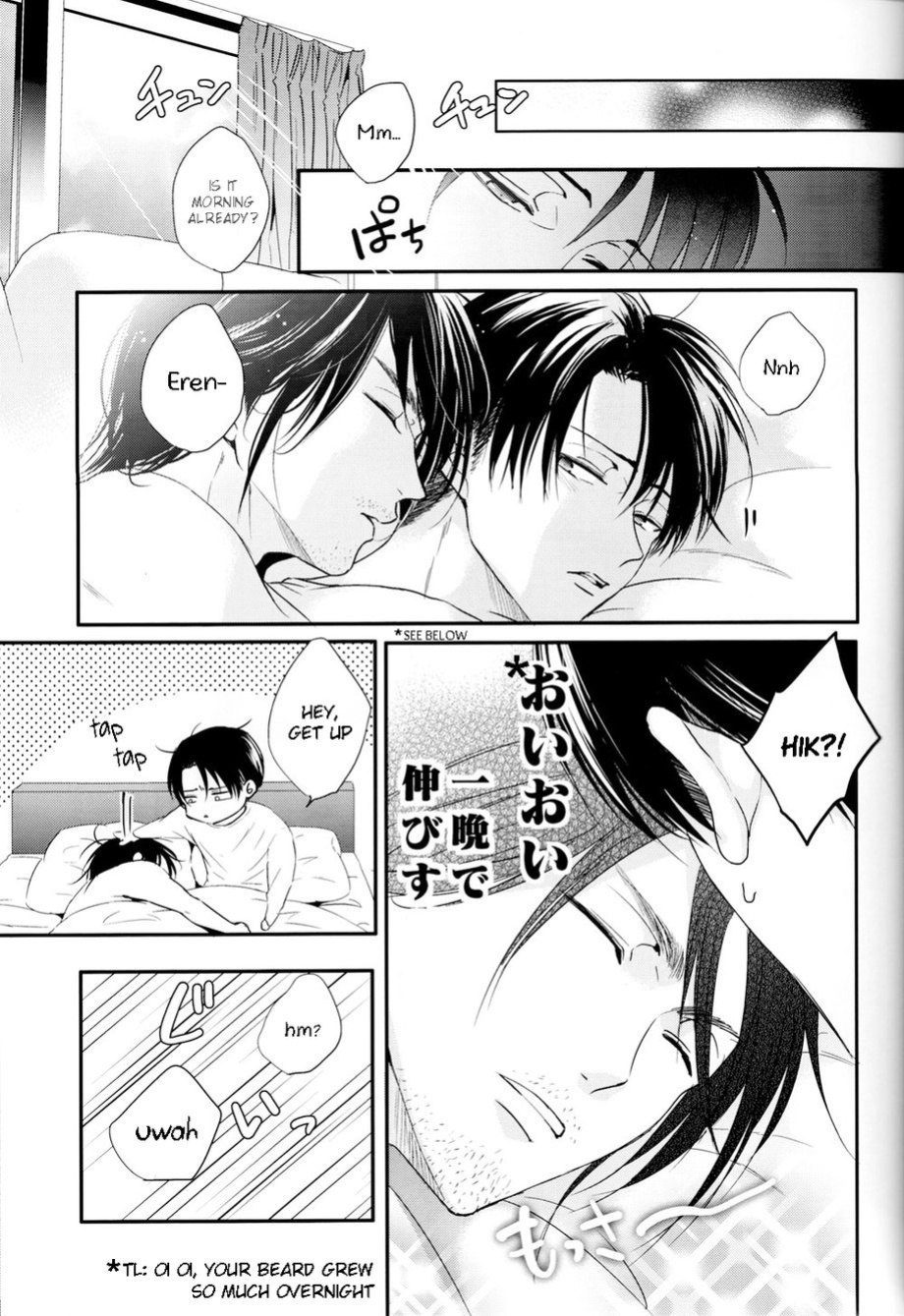 (C95) [UNAP! (Maine)] Bukiyou na Otona to Ijiwaruna Kareshi. | A clumsy adult and a nasty boyfriend (Shingeki no Kyojin) [yours truly]