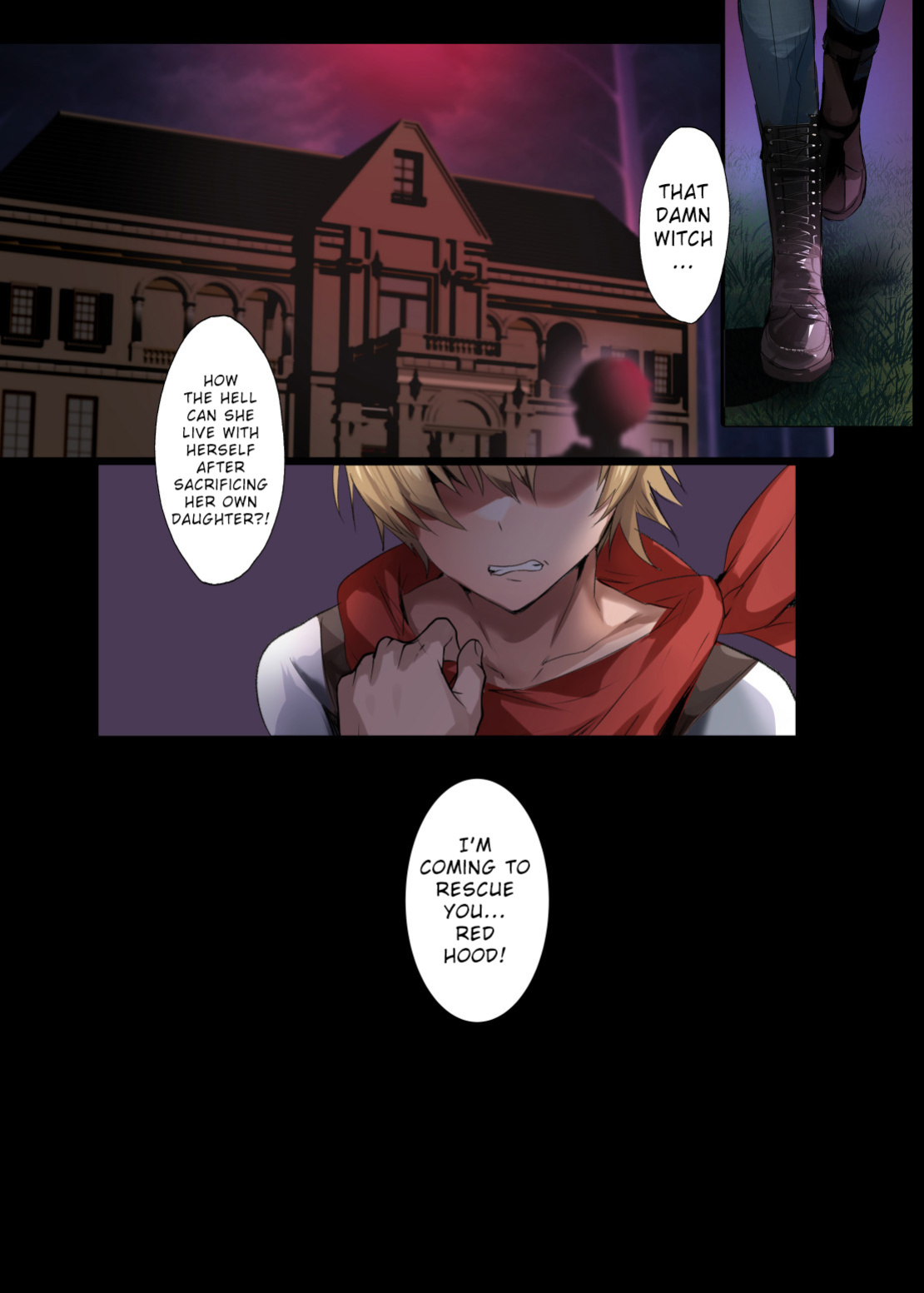 [Kanden Shoujo Chuuihou (Mafuyu)] Otogi Yobanashi -Toraware no Akazukin- | Fairy Tales -Enslaved Red Hood-