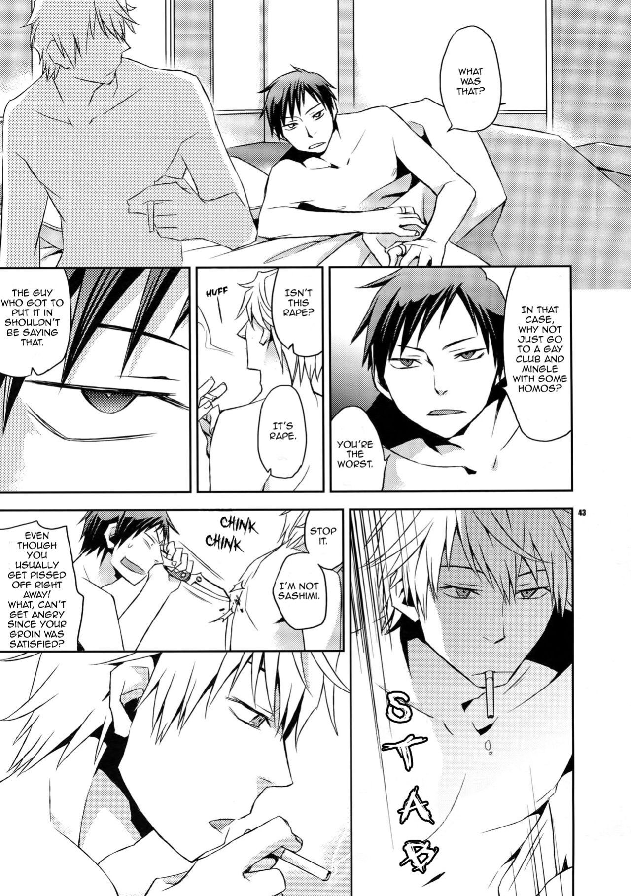 [Crazy9 (ichitaka)] Stigma (Durarara!!) [ENG] {KCK-Amateur Scans}