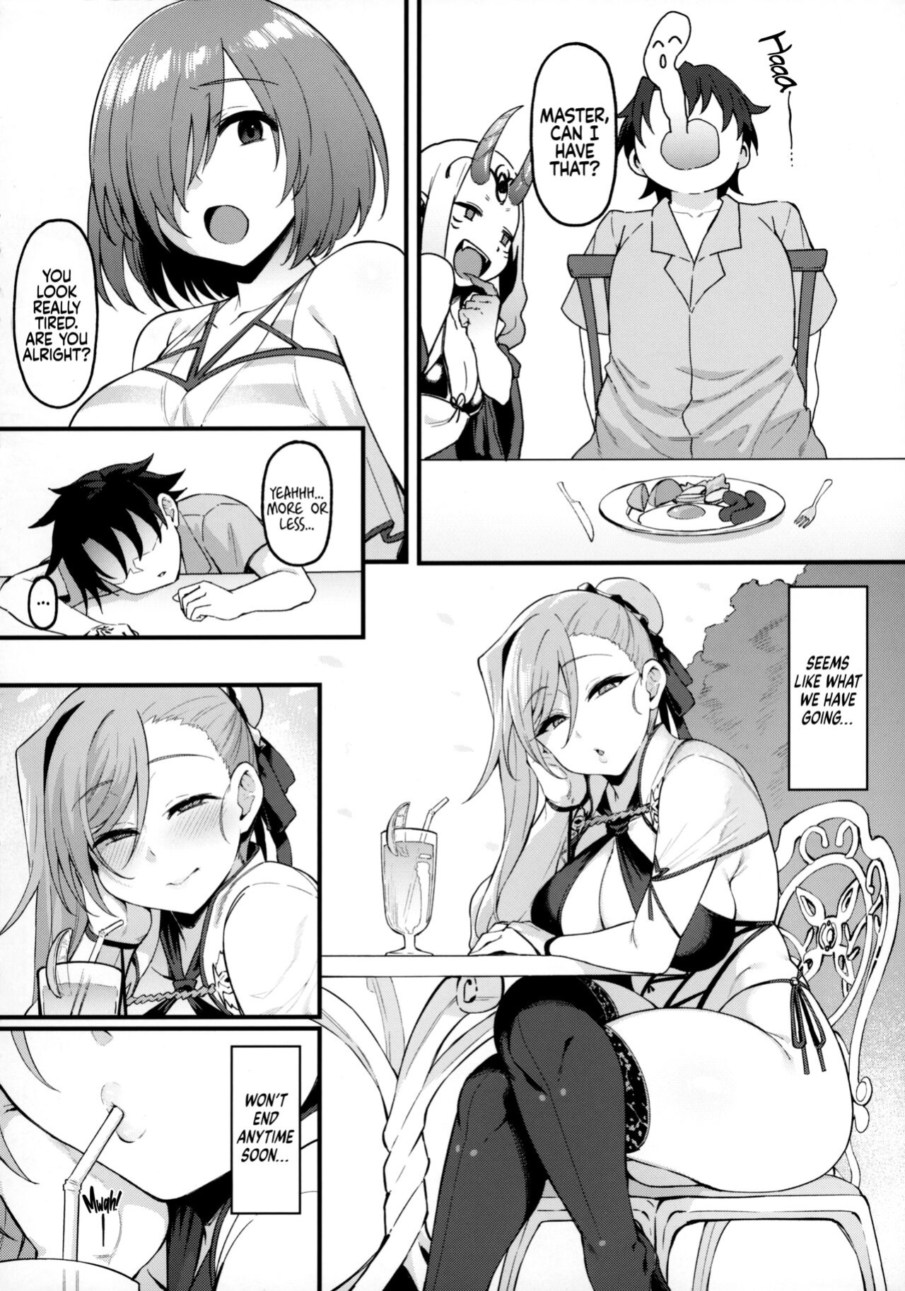(C102) [Nazunasoft (Katsura Harufumi)] Musashi-chan to Himitsu no Nettaiya | A Tropical Night with Musashi-chan (Fate/Grand Order) [Coffedrug]
