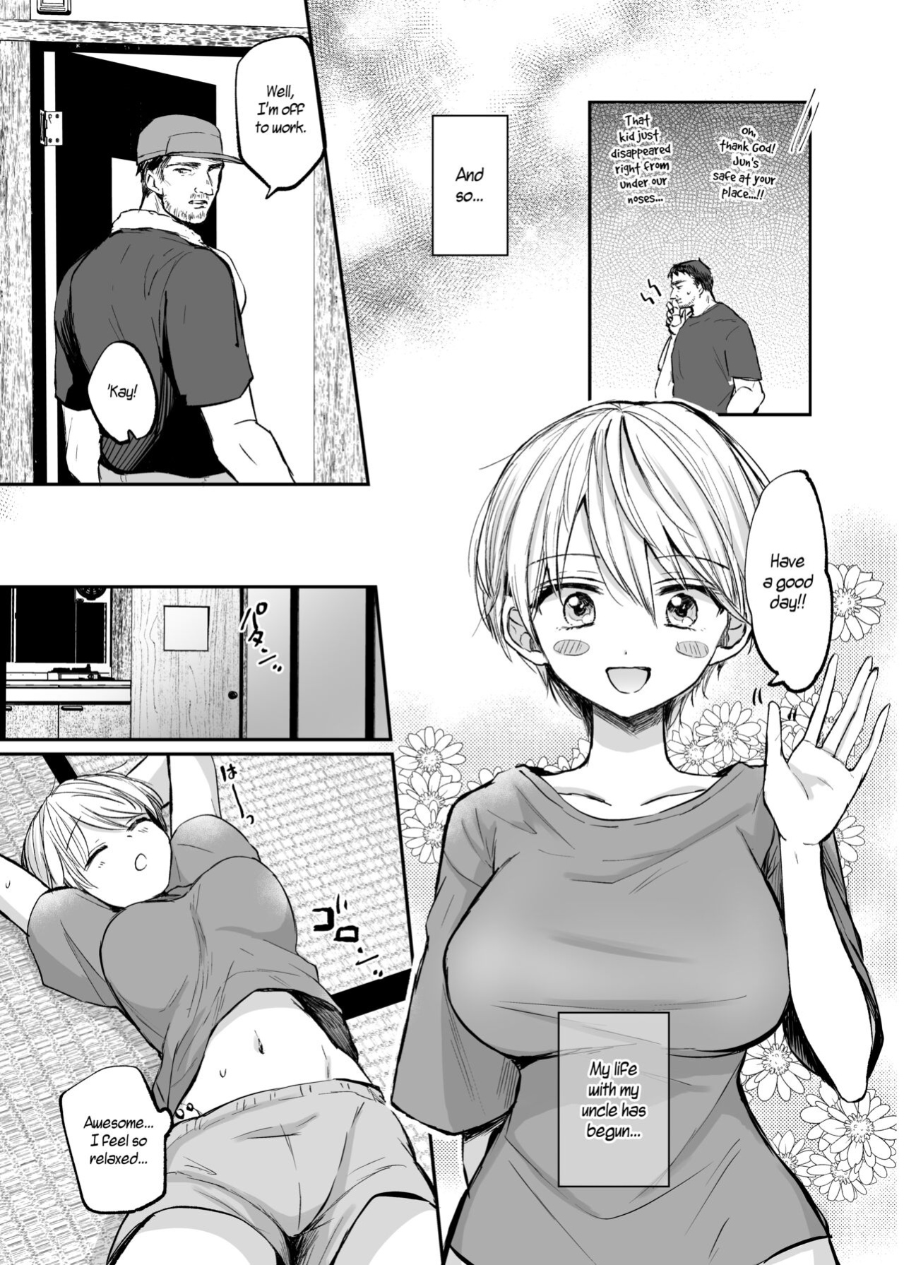 [Tetsukazuno Ao. (Emilio)] Nyotaika Shita Ore wa, Oji-san ni... | I Became a Woman, and my Uncle... [WisdomWapiti]