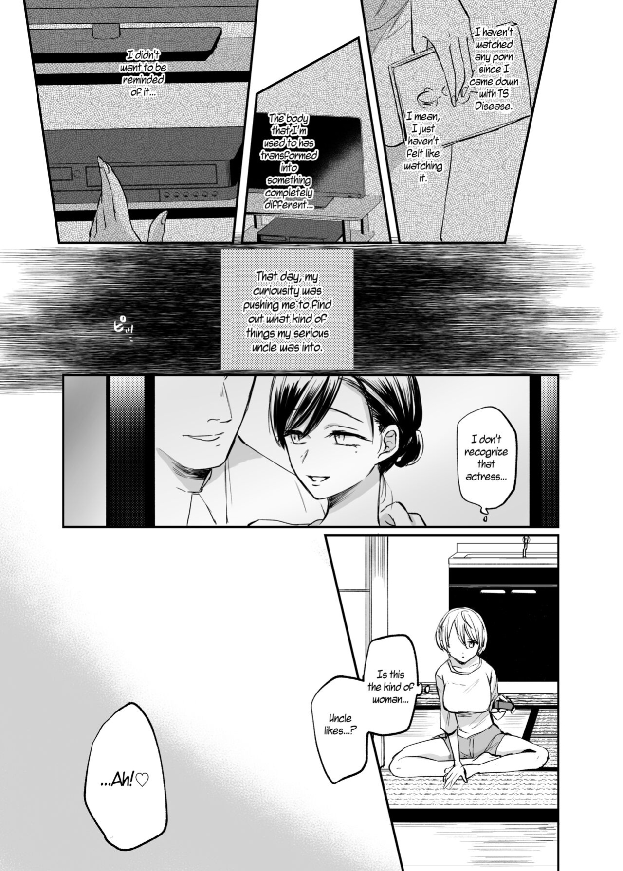 [Tetsukazuno Ao. (Emilio)] Nyotaika Shita Ore wa, Oji-san ni... | I Became a Woman, and my Uncle... [WisdomWapiti]