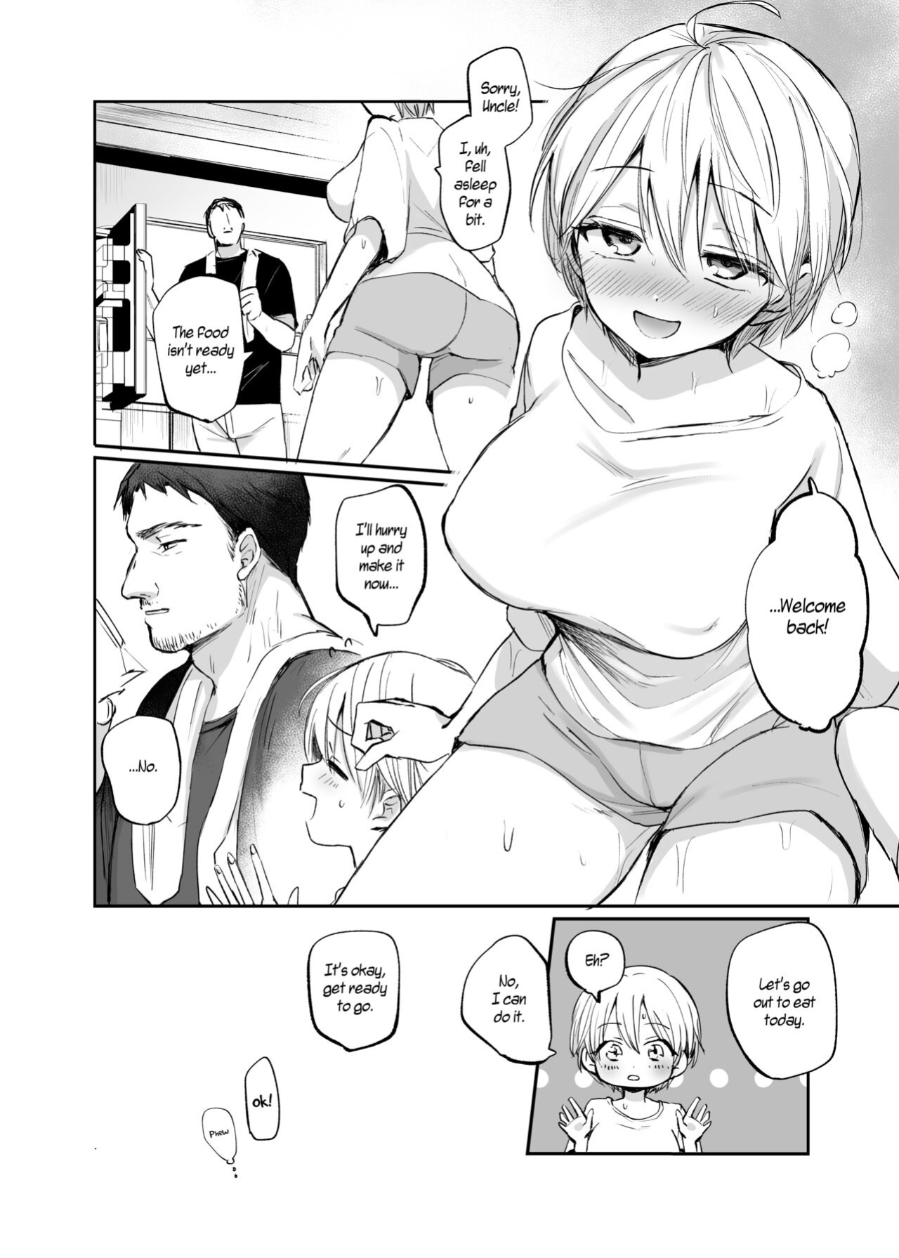 [Tetsukazuno Ao. (Emilio)] Nyotaika Shita Ore wa, Oji-san ni... | I Became a Woman, and my Uncle... [WisdomWapiti]