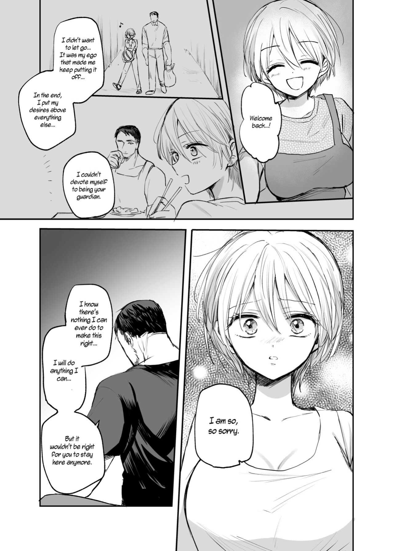 [Tetsukazuno Ao. (Emilio)] Nyotaika Shita Ore wa, Oji-san ni... | I Became a Woman, and my Uncle... [WisdomWapiti]