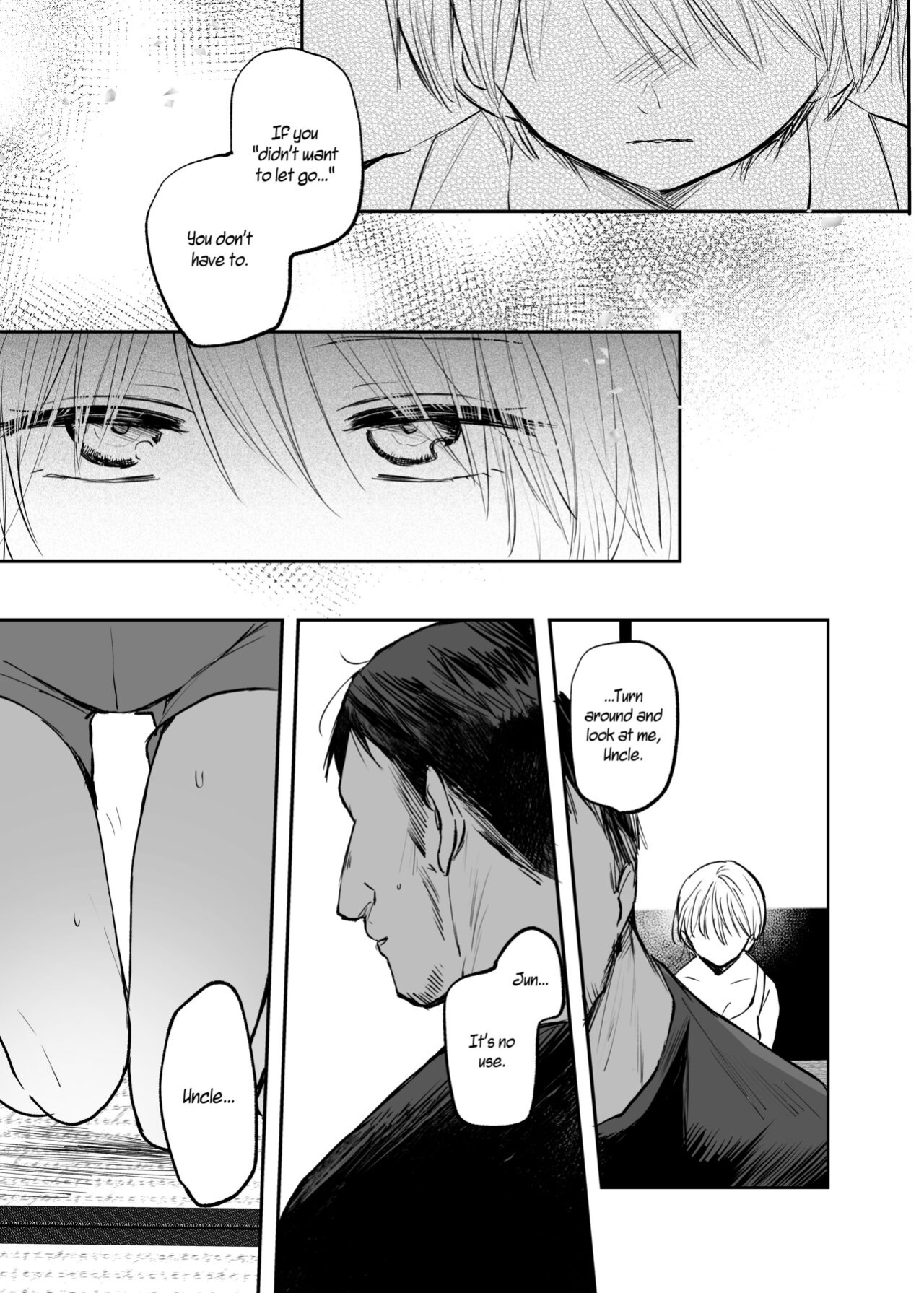 [Tetsukazuno Ao. (Emilio)] Nyotaika Shita Ore wa, Oji-san ni... | I Became a Woman, and my Uncle... [WisdomWapiti]
