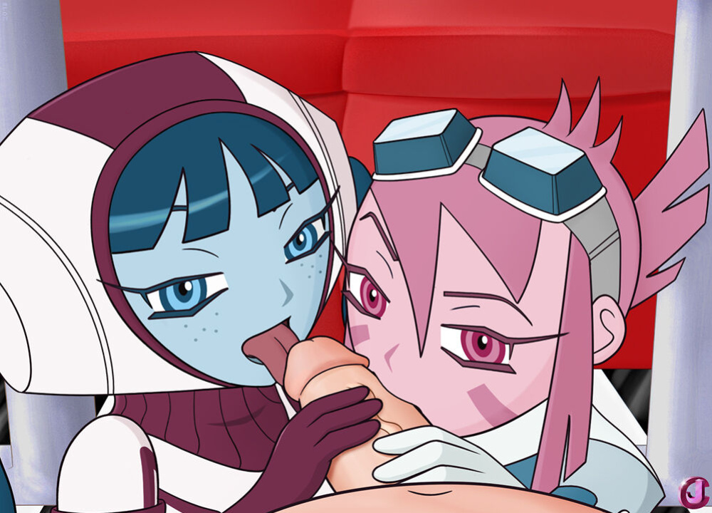 Jinmay and other gals from Super Robot Monkey Team Hyper Force Go! (But it's mostly Jinmay)