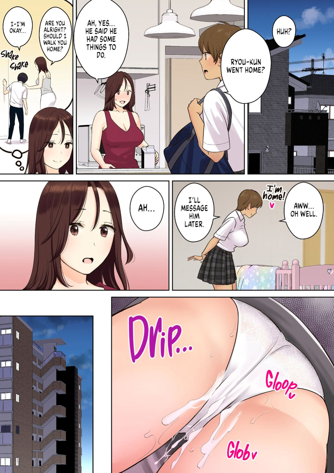 [Ooshima Aki] How My Girlfriend's Mom Took My Virginity 1 [FuDeORS] [Uncensored]