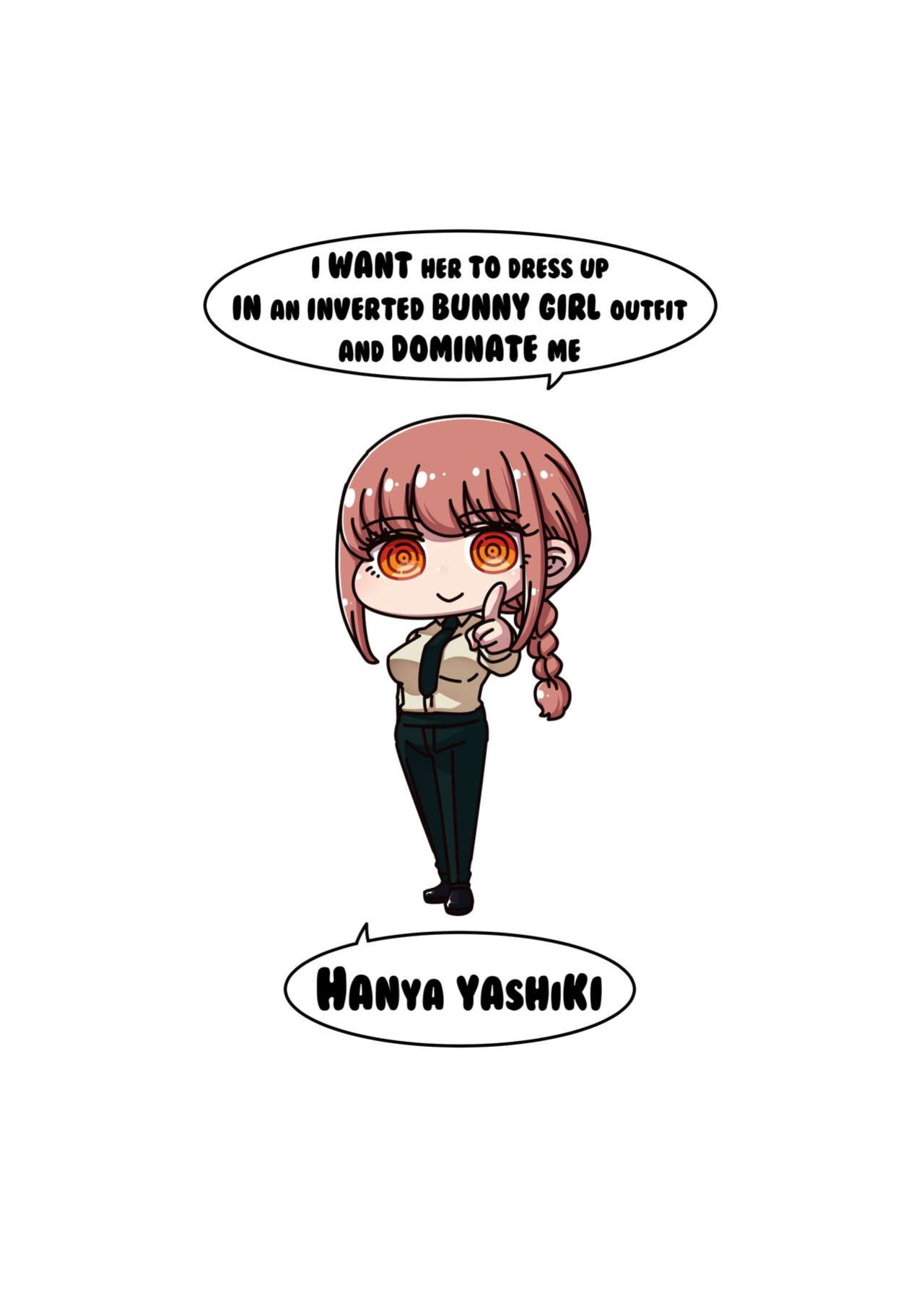 [Hanya Yashiki (Hanya)] Gyaku Bunny Kite Shihai shite Hoshii | I Want Her to Dress Up in an Inverted Bunny Girl Outfit and Dominate Me (Chainsaw Man) {darknight}