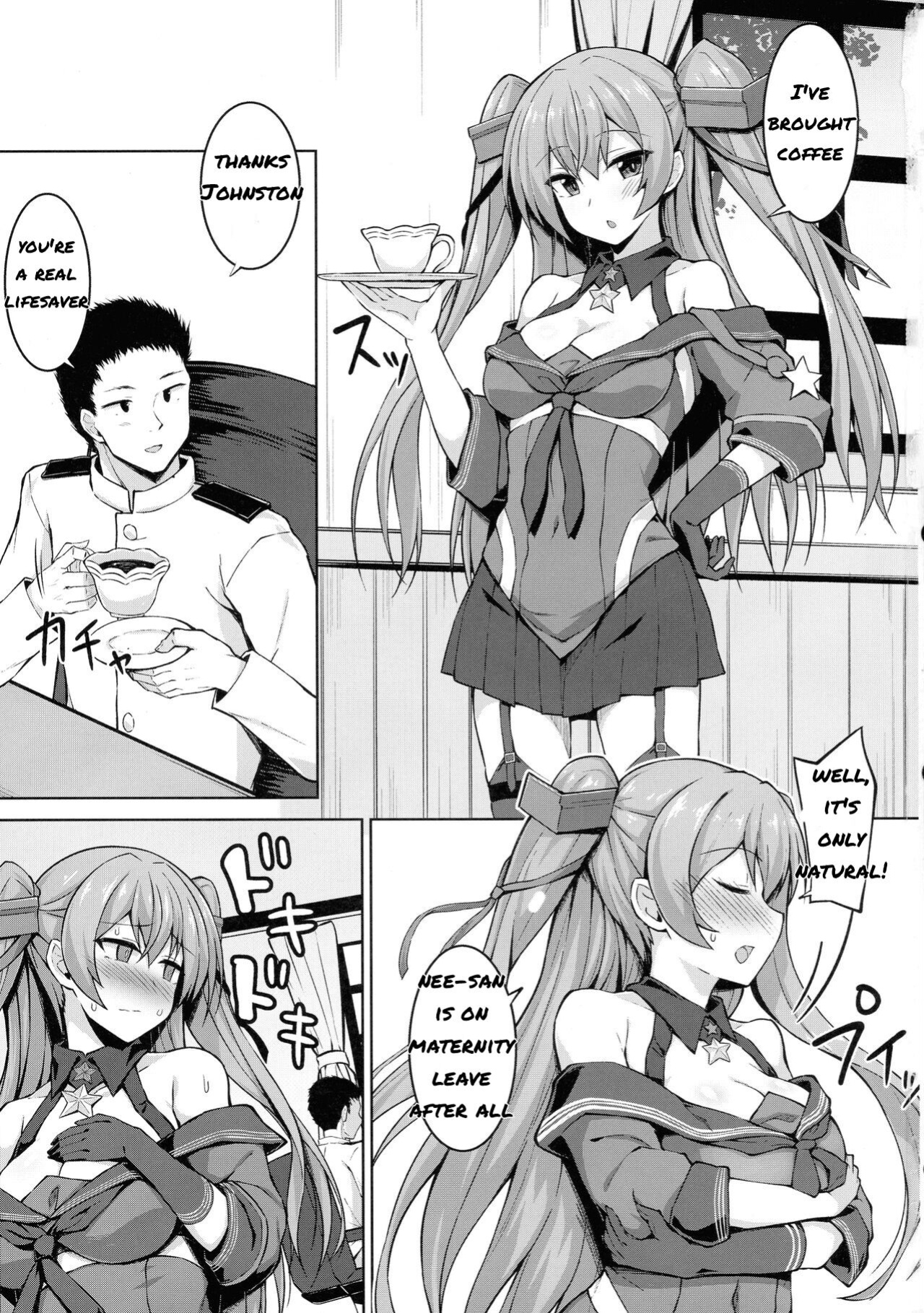 (C99) [Sirotaruto (Kami-ba Kotaru)] Sankyuu-chuu no Fletcher ni Johnston ga Kuwawatte Futari de Aka-chan o Ninshin suru Hon (Kantai Collection -KanColle-)