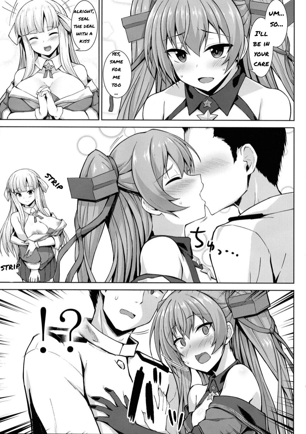 (C99) [Sirotaruto (Kami-ba Kotaru)] Sankyuu-chuu no Fletcher ni Johnston ga Kuwawatte Futari de Aka-chan o Ninshin suru Hon (Kantai Collection -KanColle-)