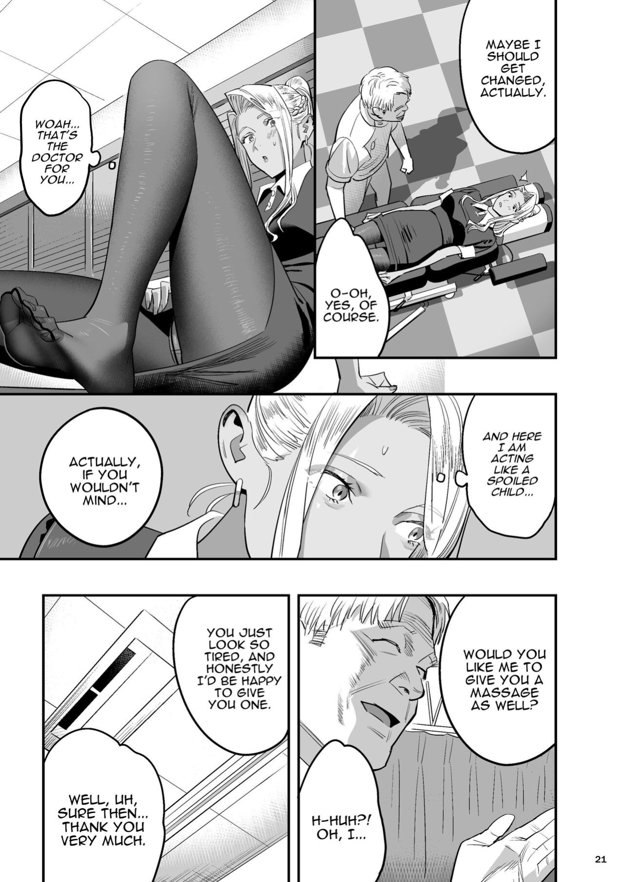 [Hito no Fundoshi (Yukiyoshi Mamizu)] Watashi ga Sakini Sukidatta no ni Seitai. | But I Liked Her First Chiropractor. [Darg777 Translations]