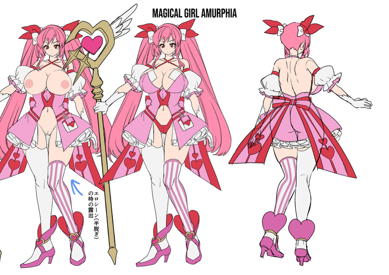 [Hawk Bit (Kouji)] Ani (Mahou Shoujo) vs Imouto (Les Succubus Kaijin) | Older Brother (Magical Girl) vs Little Sisters (Lesbian Succubi Monsters) [Black Grimoires]