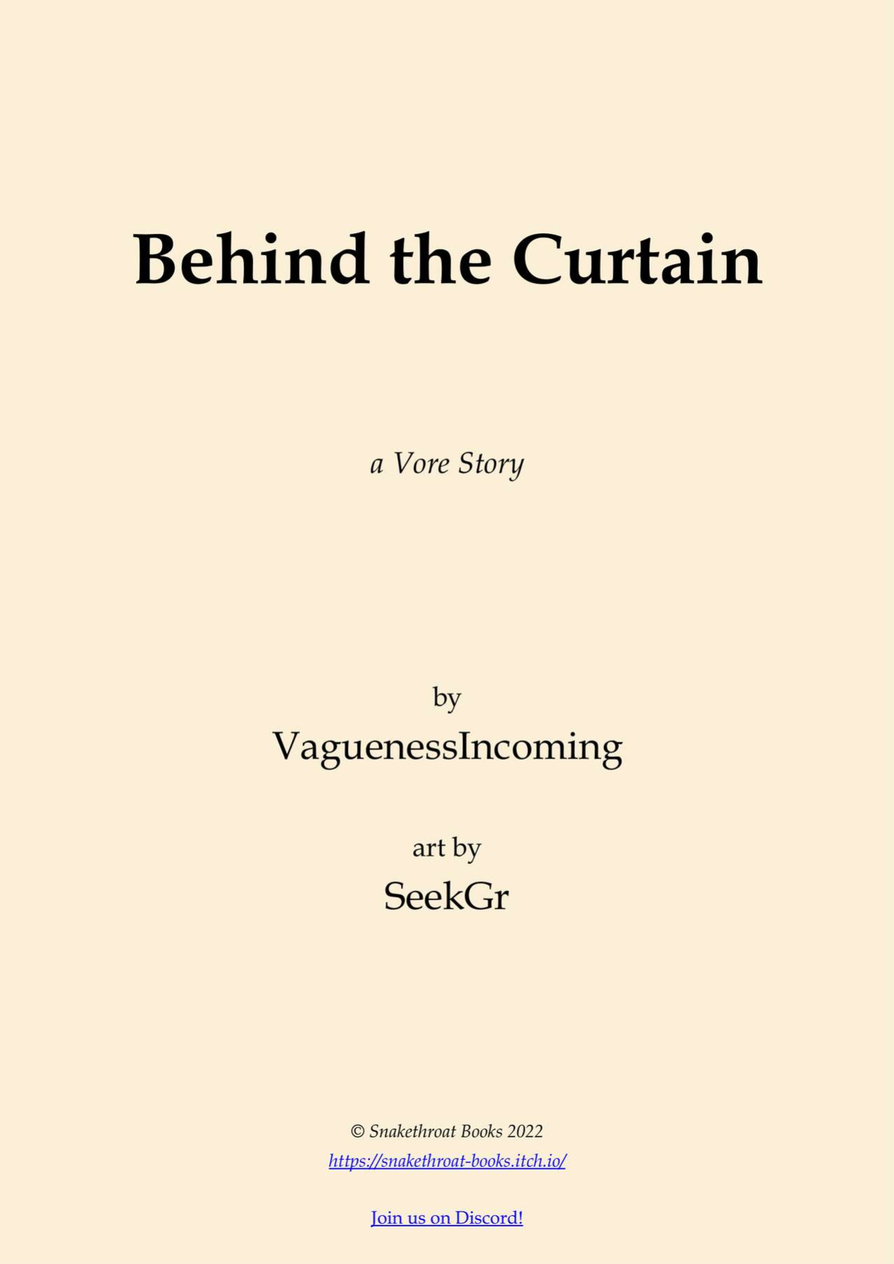 [SeekGr] Behind the Curtain