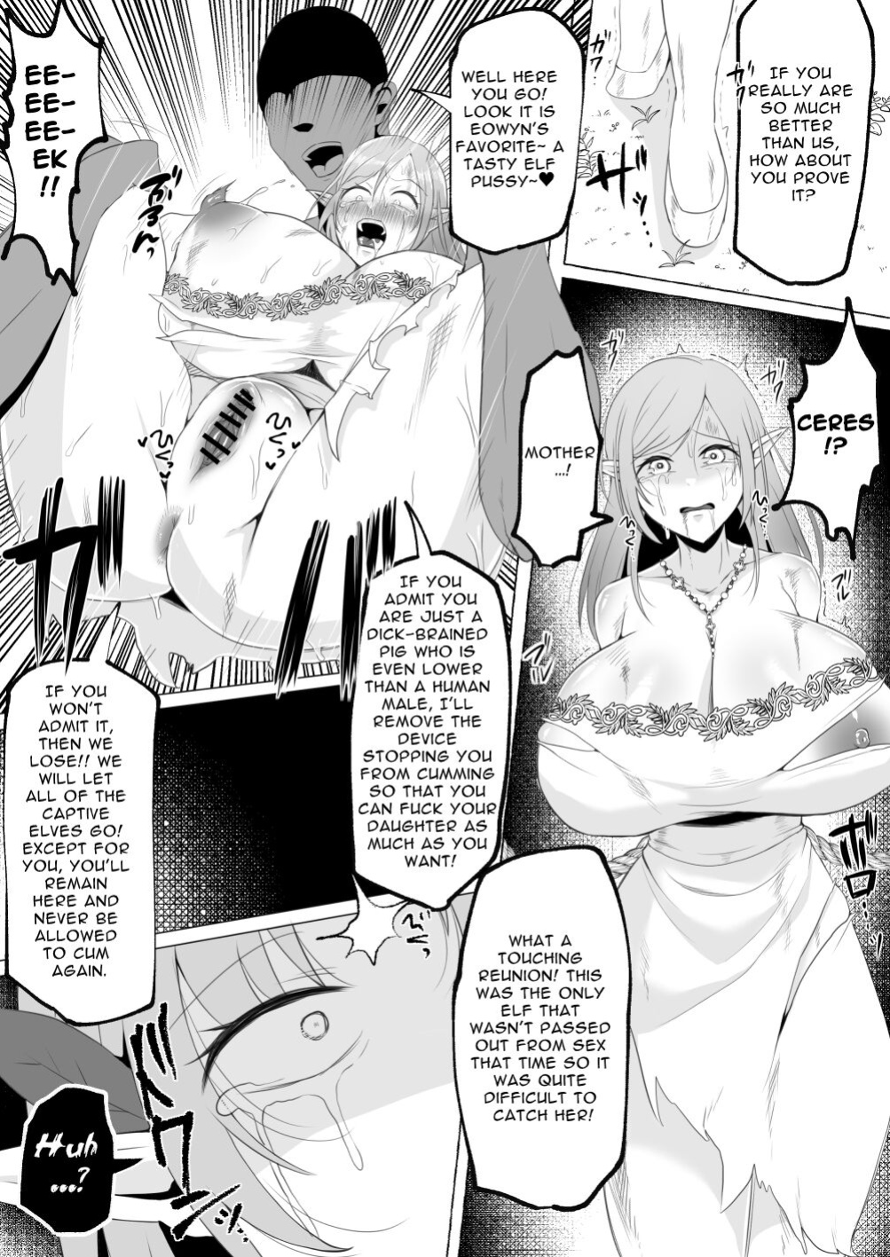 [YUNOYU (Yukichi)] [Elf Oujo Buzama Gehin Osu Och] Mikudashiteta Otoko Ika no Gehin Chinpo Nou ni Natte Elf Bijo-tachi ni Nakadashi Shimakutta Ageku Shasei no Tame ni Buzama Sarashite Daiji na Kuni made Horoboshichau Hanashi [Penguin Piper]