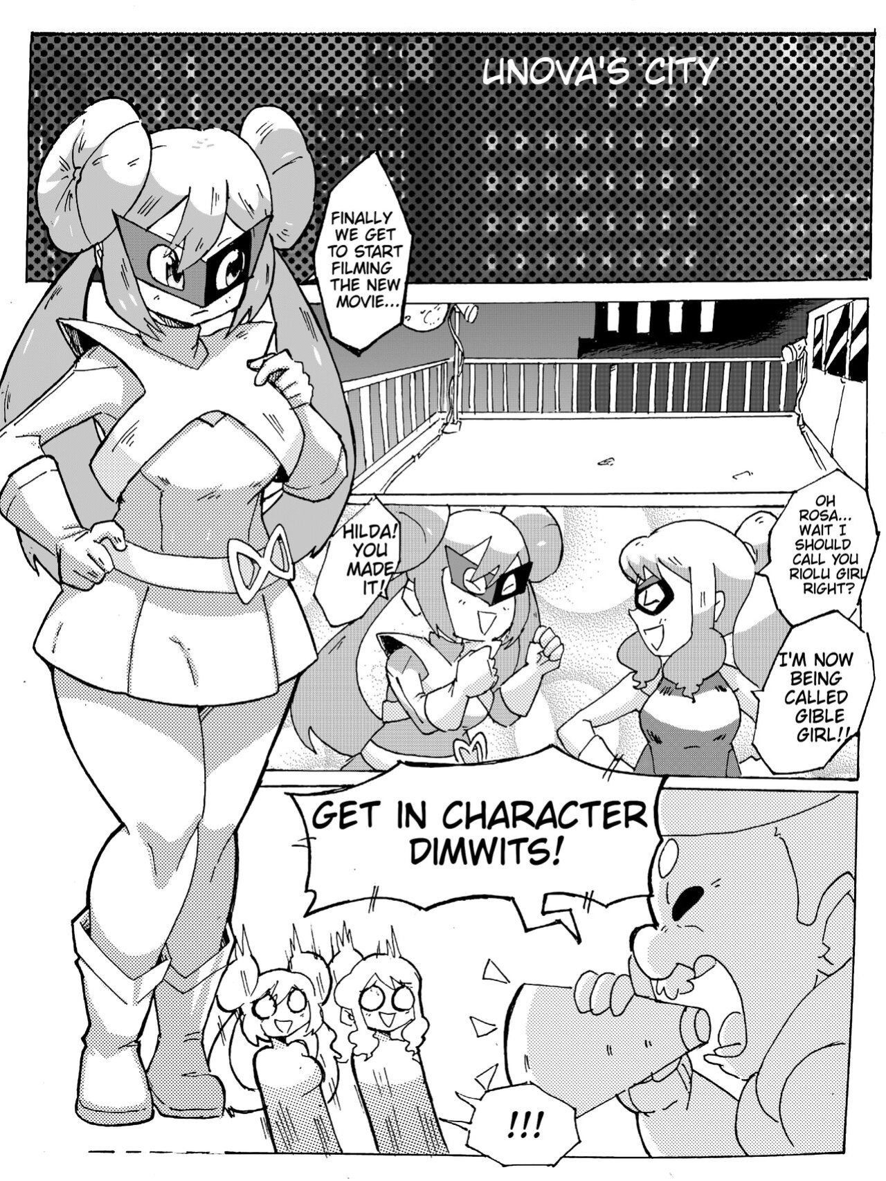 [Beck Cartoons] Riolu Girl & Gible Girl: Pound Town (Pokemon)