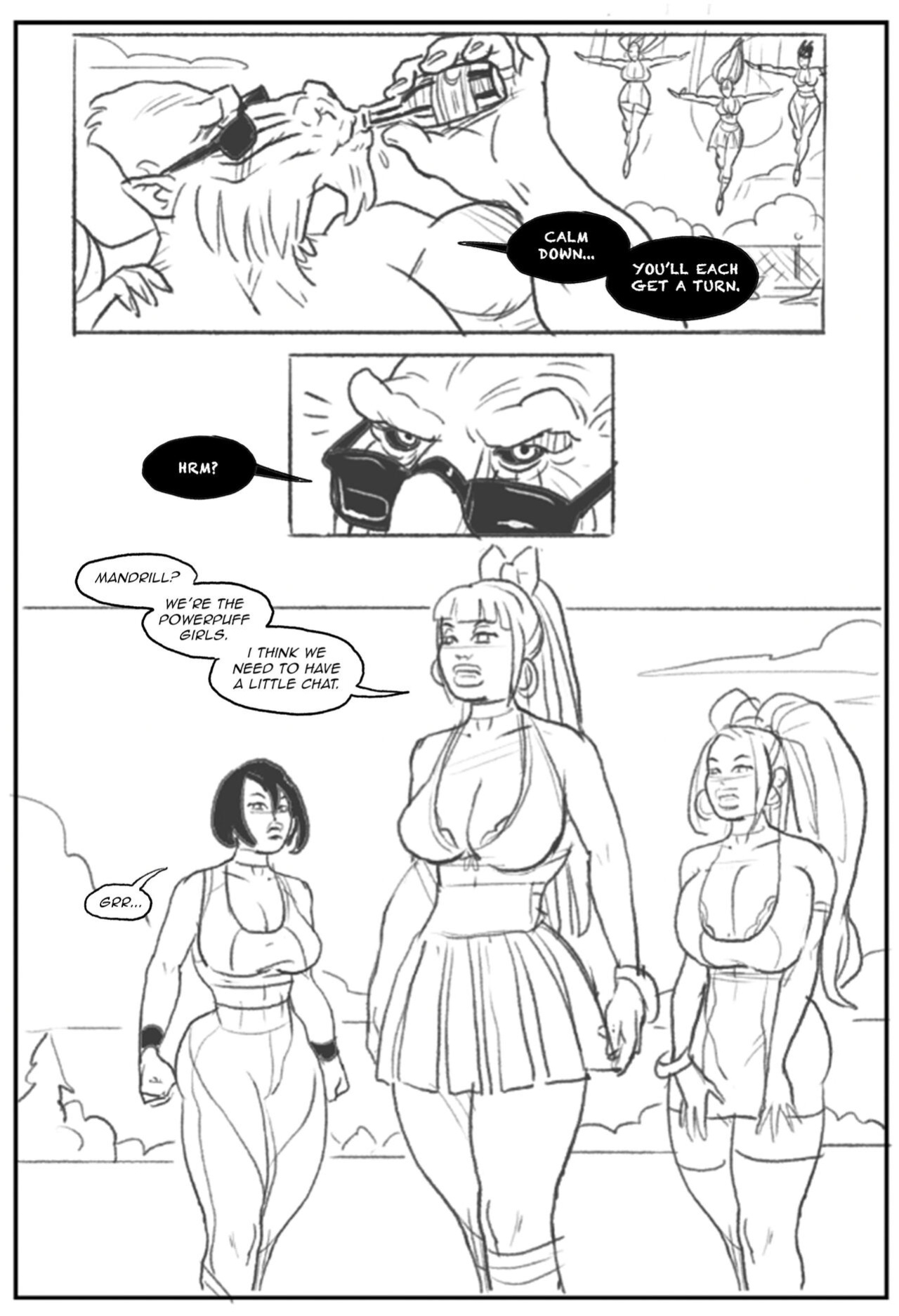 [Pegasus] Mandrill vs the Powerpuff Girls [COMPLETE]