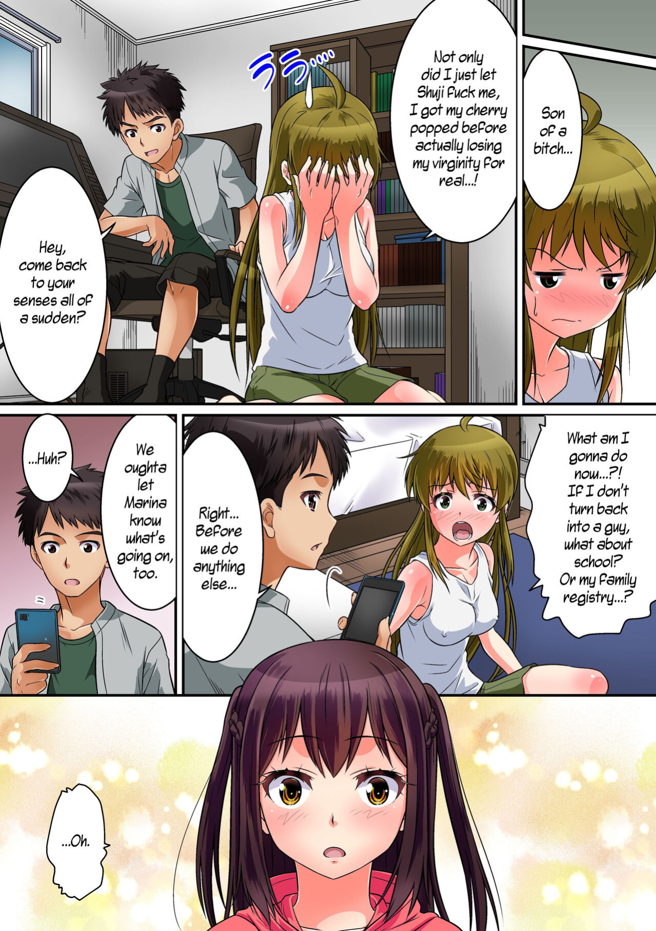 [NCP (Kaneko Naoya)] Shinyuu ga Nyotaika Shita node Sex Suru Shika Nai. Doutei yori Saki ni Shojo o Sotsugyou Suru Koto ni Natta Shinyuu no Hanashi. [WisdomWapiti]