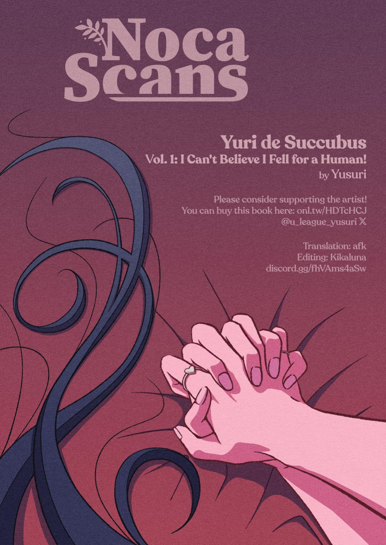[U League (Yusuri)] Yuri de Succubus! ~Inma no Atashi ga Ningen no Onna ni Koi da Nante!~ | Yuri de Succubus Vol. 1 - I Can't Believe I Fell for a Human! [Noca Scans]