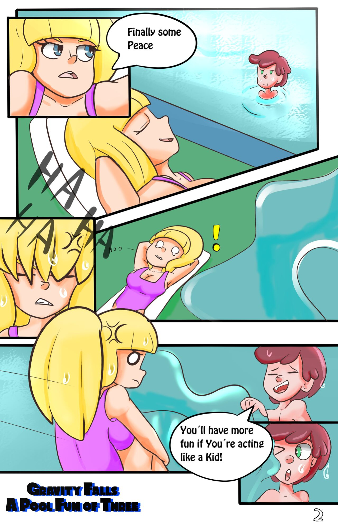 A Pool fun of Three