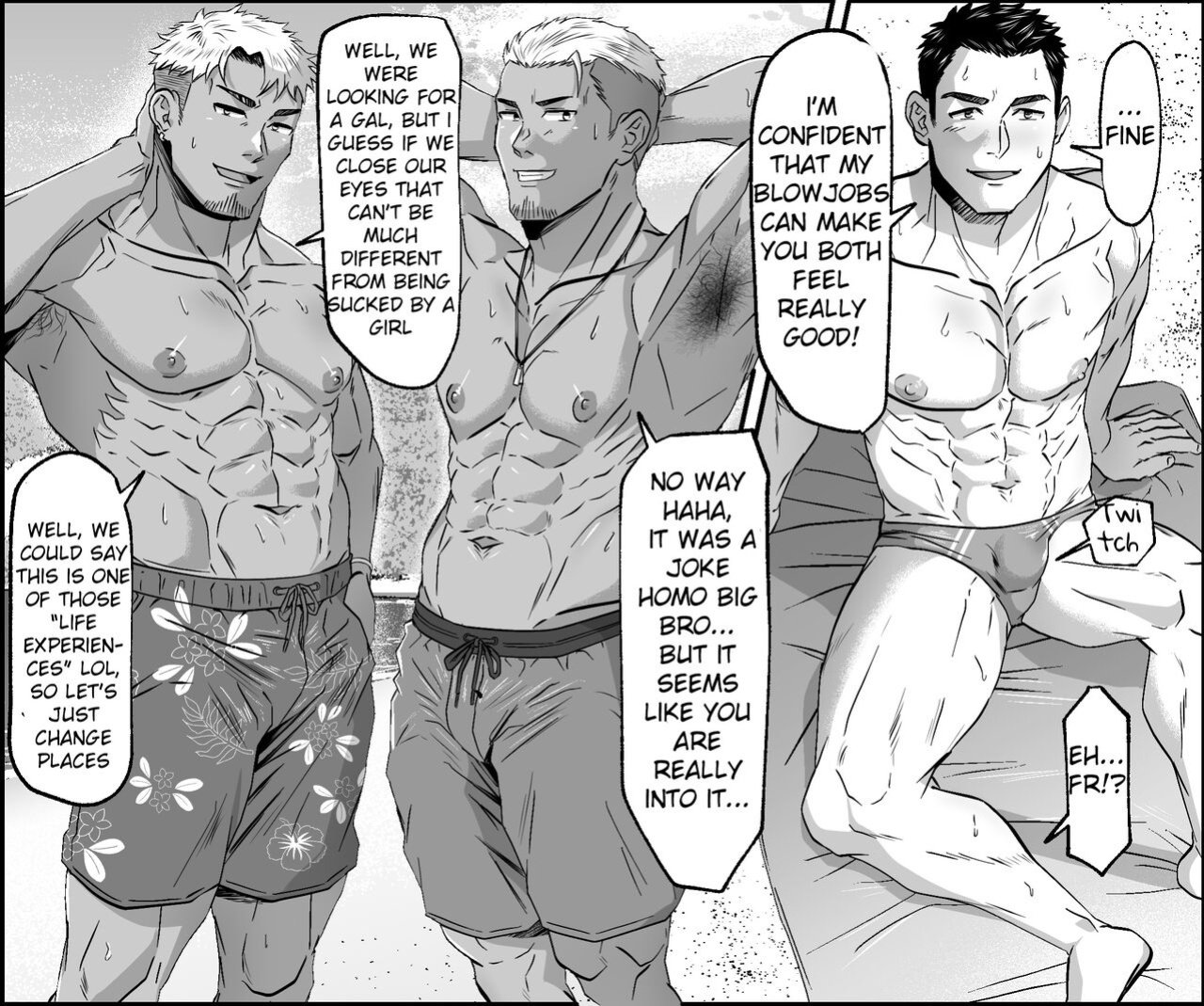 [Shiro] A story about having sex with straight guys on the beach