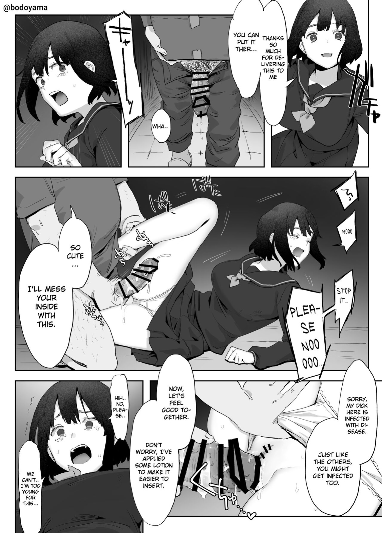 [Bodoyama] Takuhai Gyousha o Yosootta Otoko ni Oshiirarechau JK-chan [Gagak_Ireng]