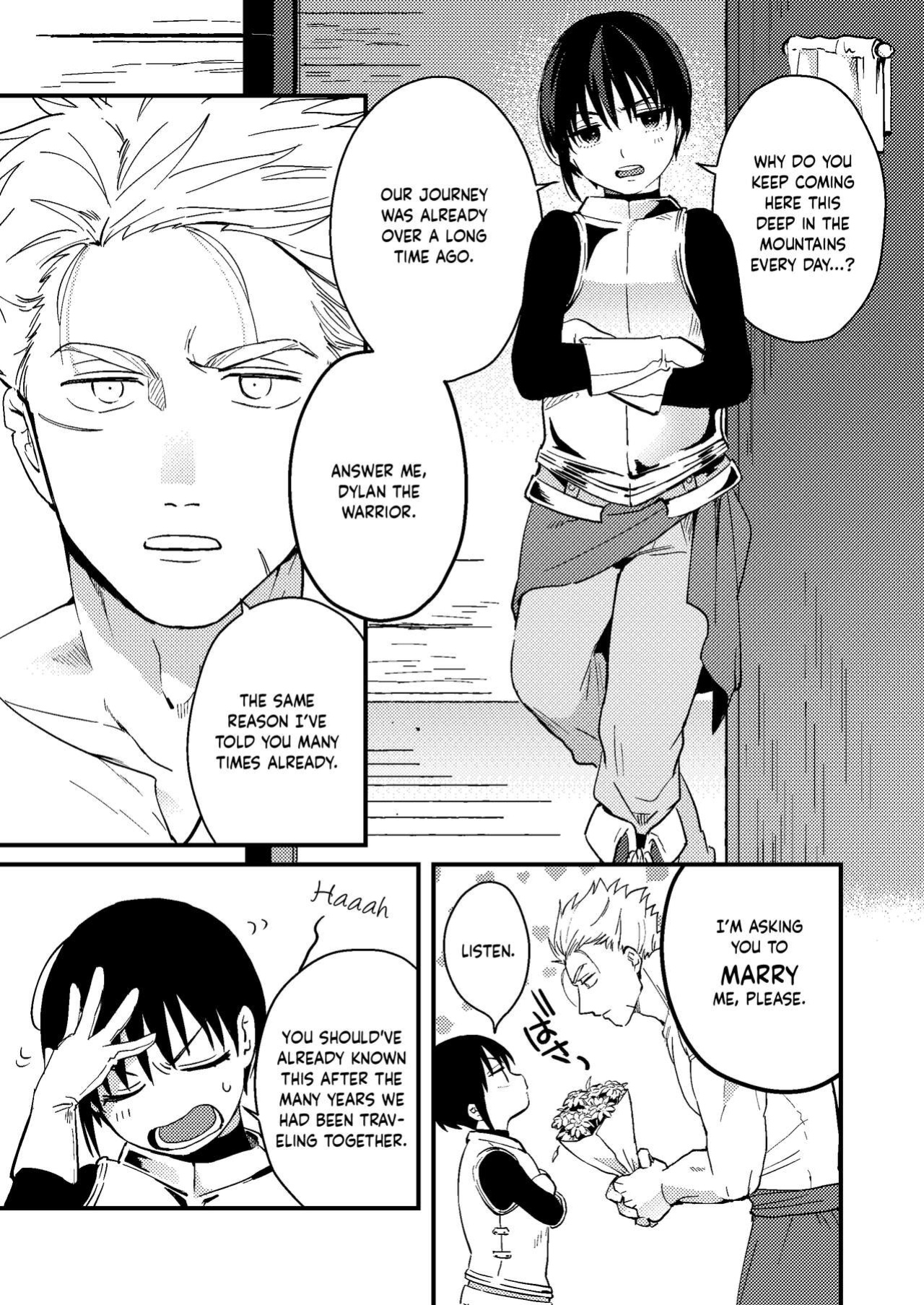 [Tsunameguri (Natsuo Tsunao)] Sekai ga Heiwa ni Natta node Yuusha (Jitsu wa ♀) ni Kyuukon Shita Kekka | Marriage Proposal to the Hero (Actually ♀) When the World Is at Peace [Keeez]