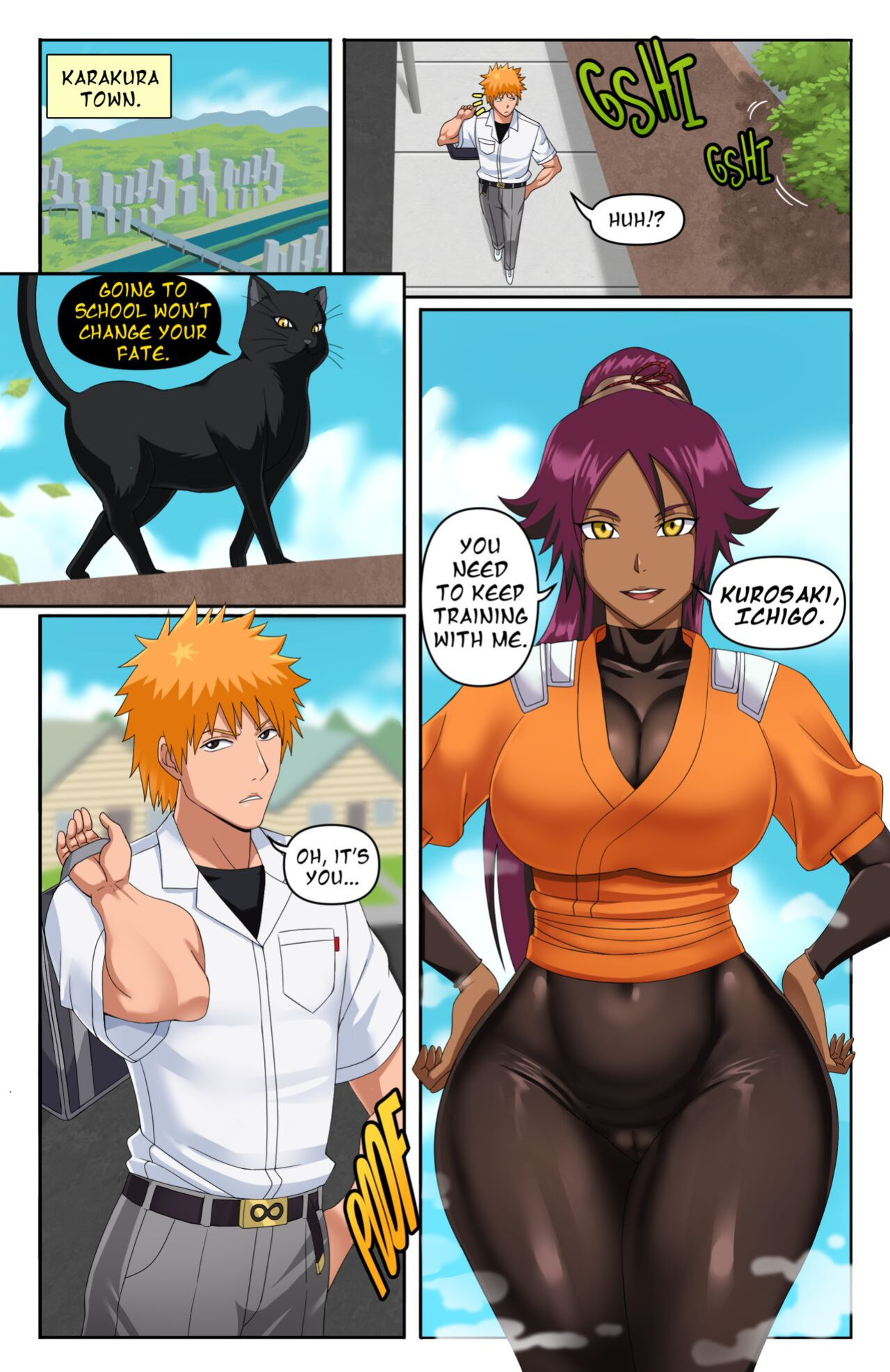 [Pink Pawg] Yoruichi Comic